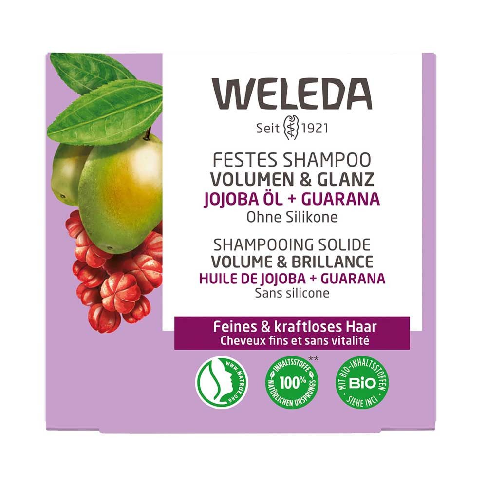 WELEDA Festes Haarshampoo Festes Shampoo - Volumen & Glanz 50g