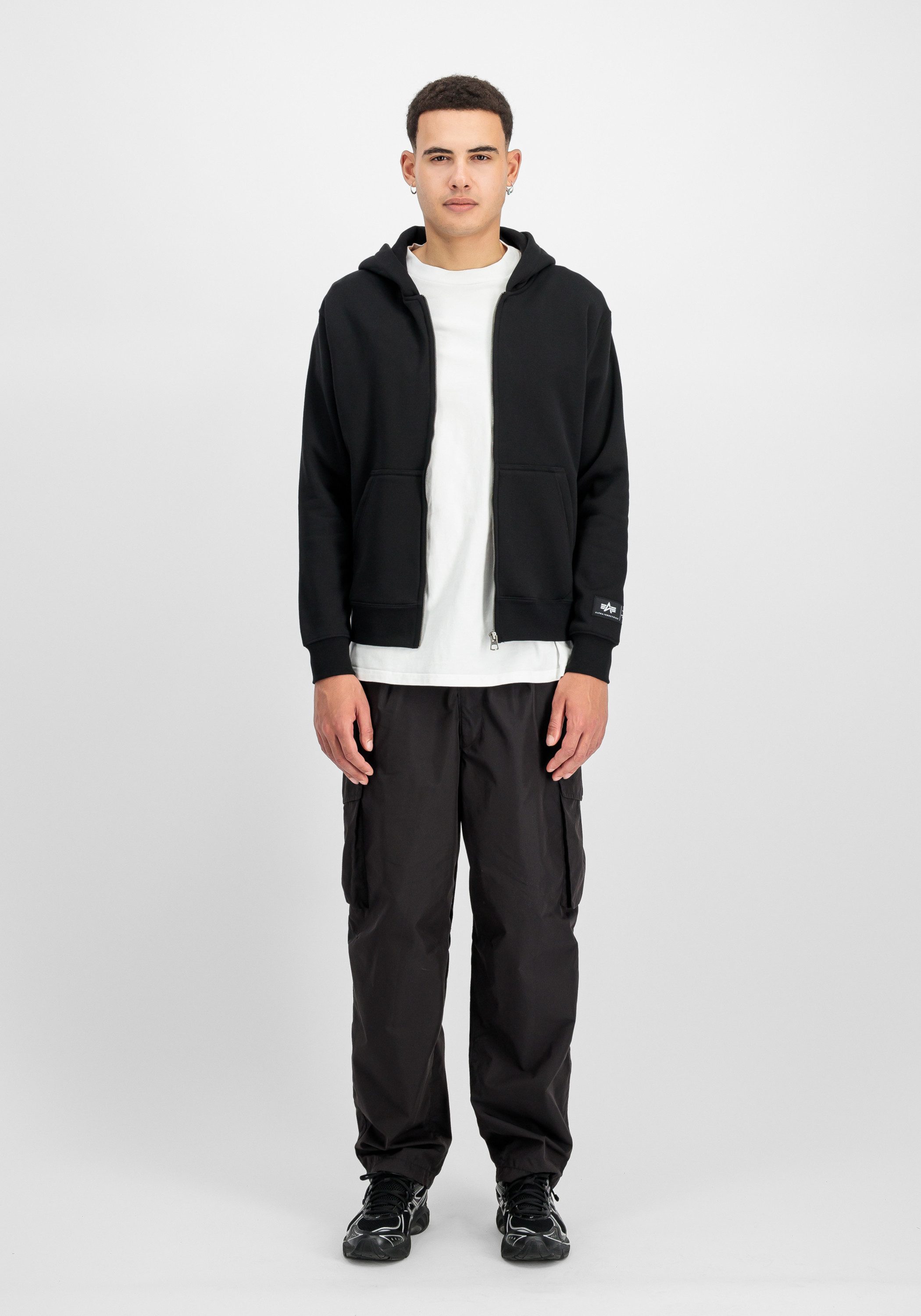Alpha Industries Hoodie Label Hoodie Zip Backprint