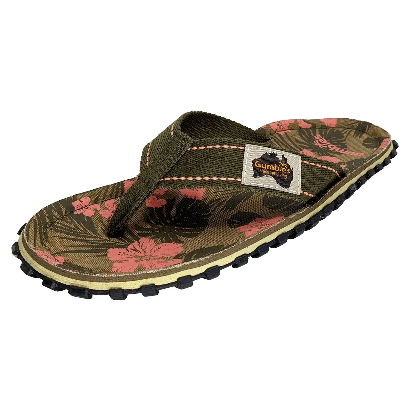 Gumbies Original Islander Zehentrenner mit ergonomisch geformten Fußbett