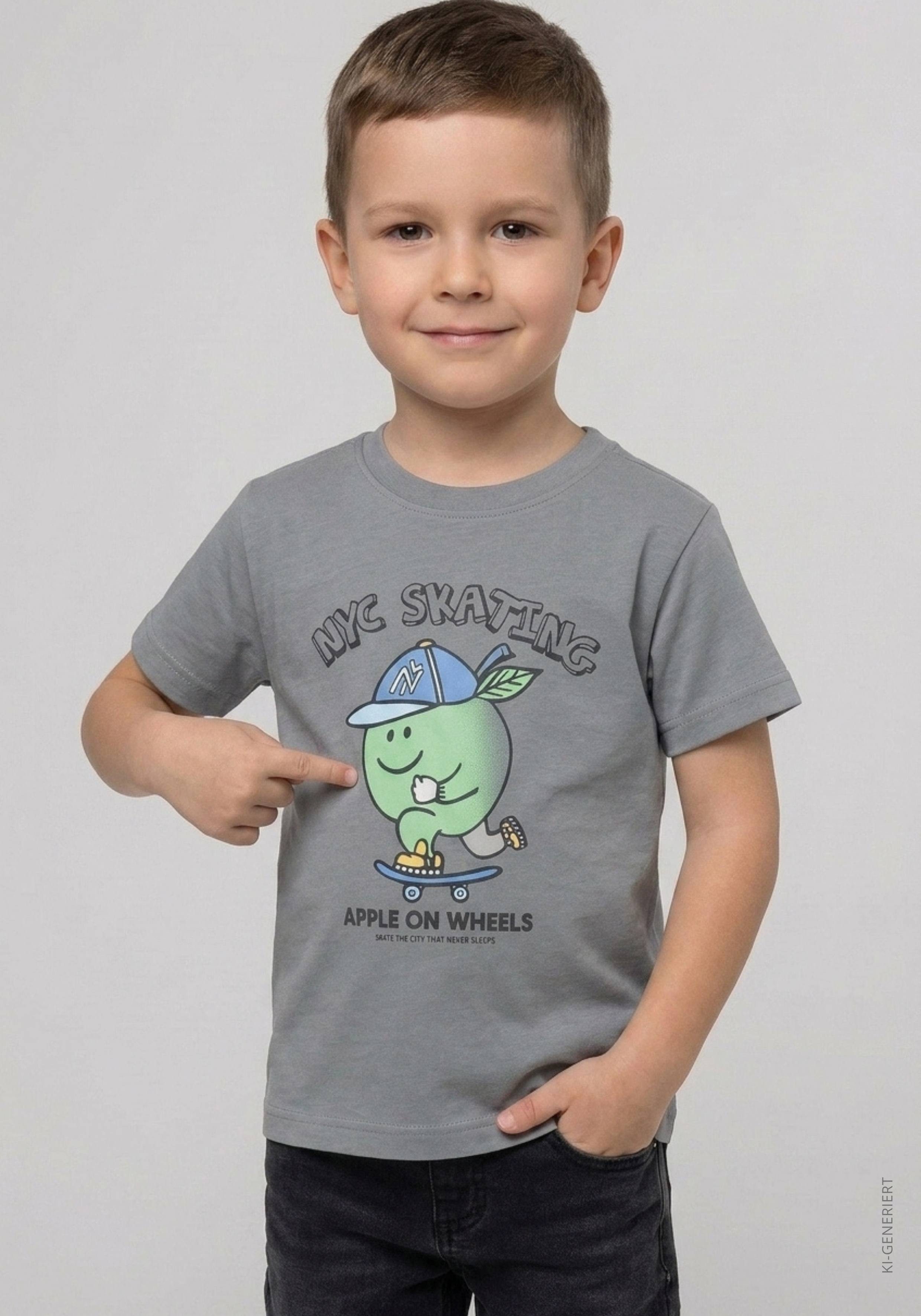 STACCATO T-Shirt (2-tlg) 2er Pack kurzarm, geringelt, Motiv-Print, für Boys