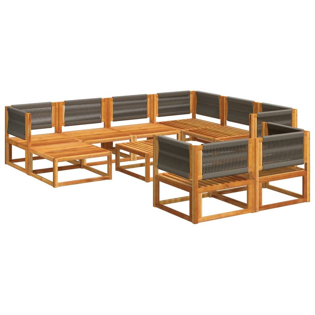 vidaXL Loungesofa 10-tlg. Garten-Sofagarnitur mit Kissen günstig online kaufen