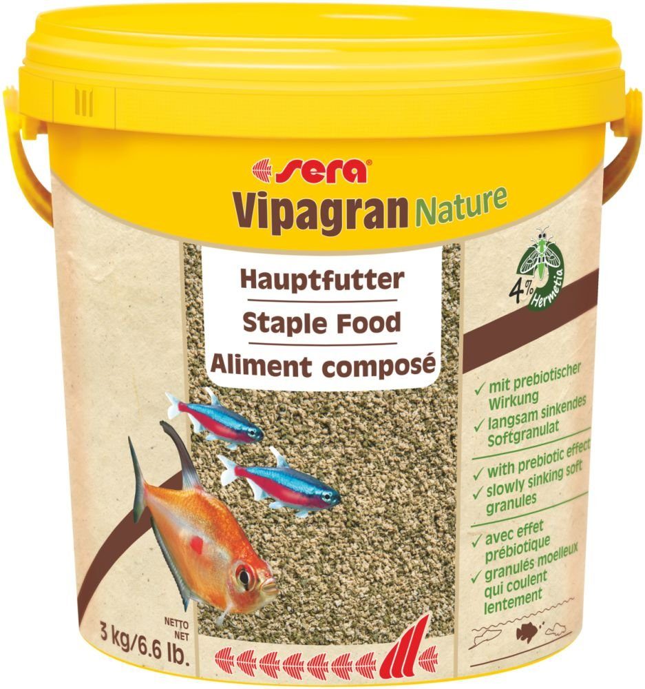 Aquariendeko sera Vipagran Nature Granulatfutter Großgebinde 10 Liter