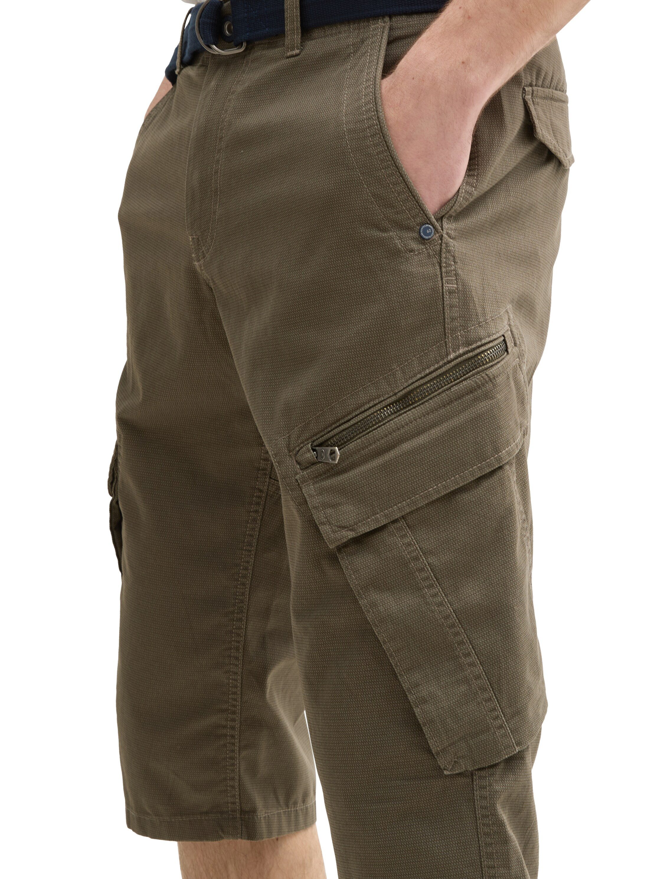 TOM TAILOR Cargoshorts (Set, 2-tlg) Sommerhose mit Gürtel