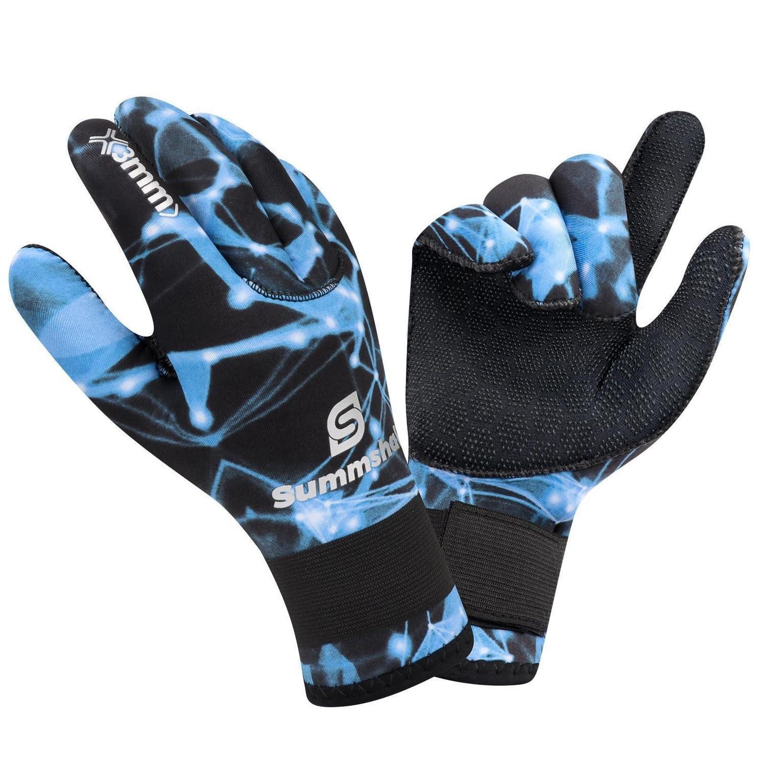LuxusKollektion Tauchset Neoprenhandschuhe 3mm Blau M