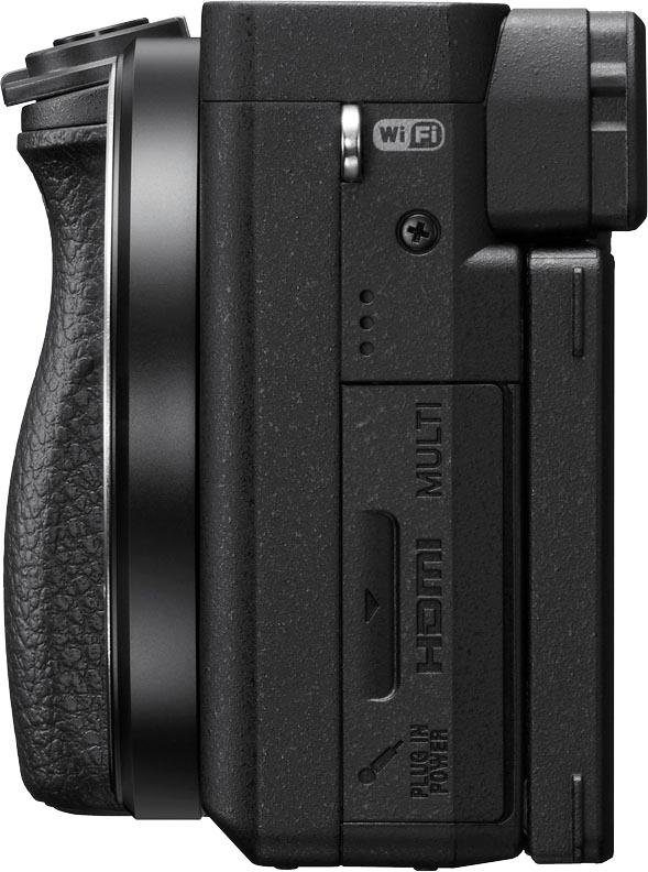 Sony ILCE-6400LB - Alpha 6400 Bluetooth, WLAN 4K Objektiv) Systemkamera (Wi-Fi), L-Kit Sucher, 16-50mm NFC, 180° Video, (24,2 XGA MP, OLED Klapp-Display, E-Mount