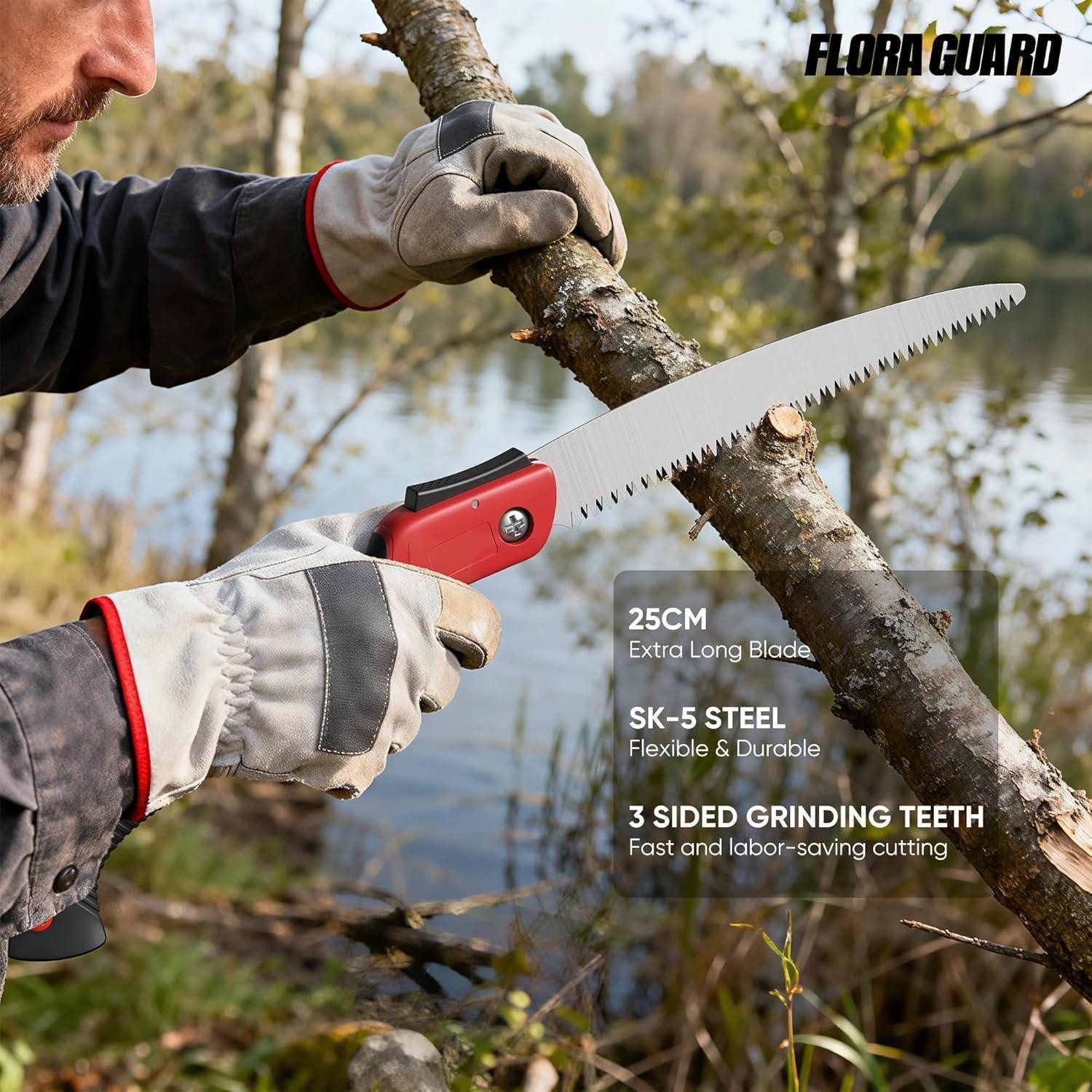 LuxusKollektion Klappsäge Klappsäge Astsäge SK5 Stahl Holz 3D Rasierzahnung 25cm