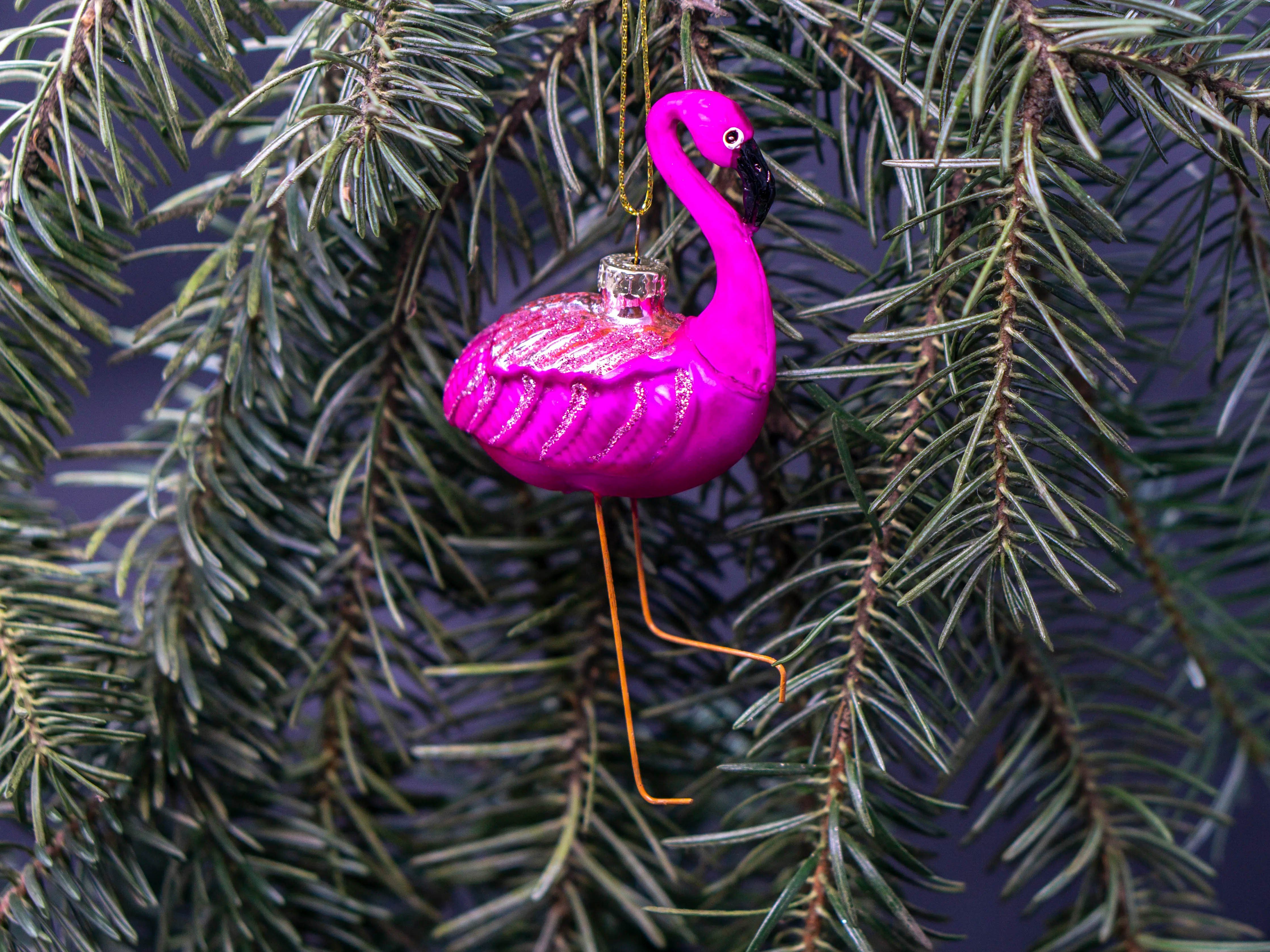 Nature Planet Weihnachtsbaumkugel Weihnachtskugel Flamingo