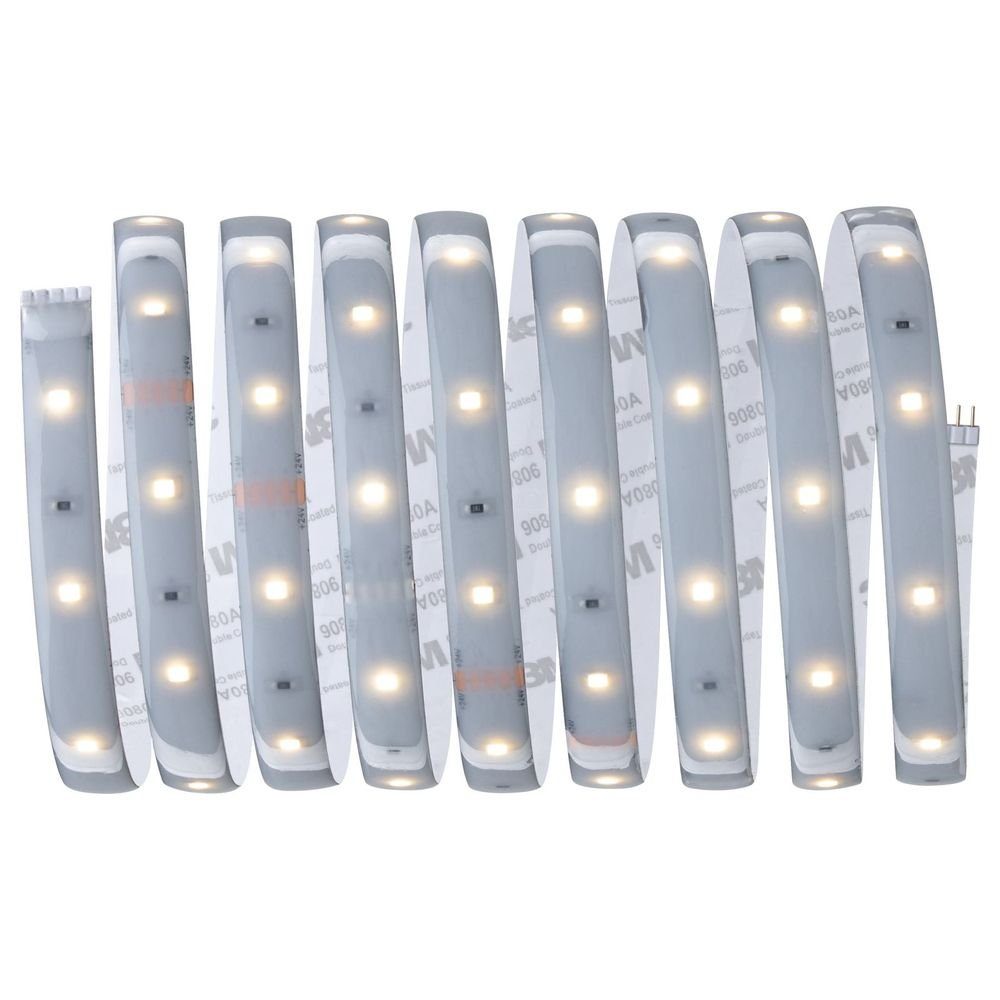 Paulmann LED Stripe LED Strip MaxLED Erweiterung in Silber 10W 600lm IP44 2700K 2500mm, 1-flammig, LED Streifen