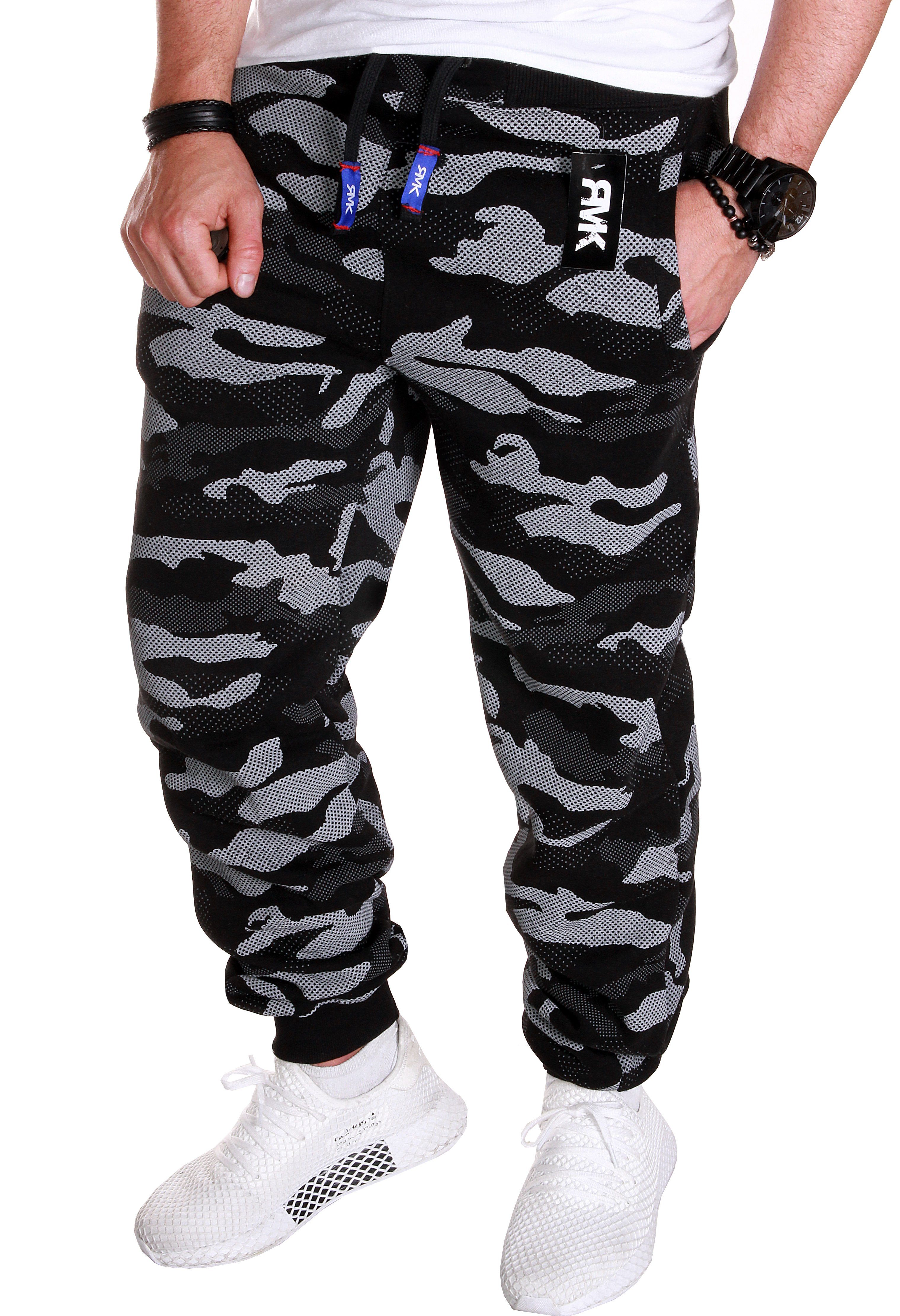 RMK Jogginghose Herren Trainingshose Fitnesshose Sport Hose Sweatpants Camouflage