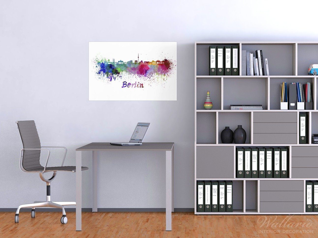 Wallario Poster, Städte als Aquarell - günstig online kaufen