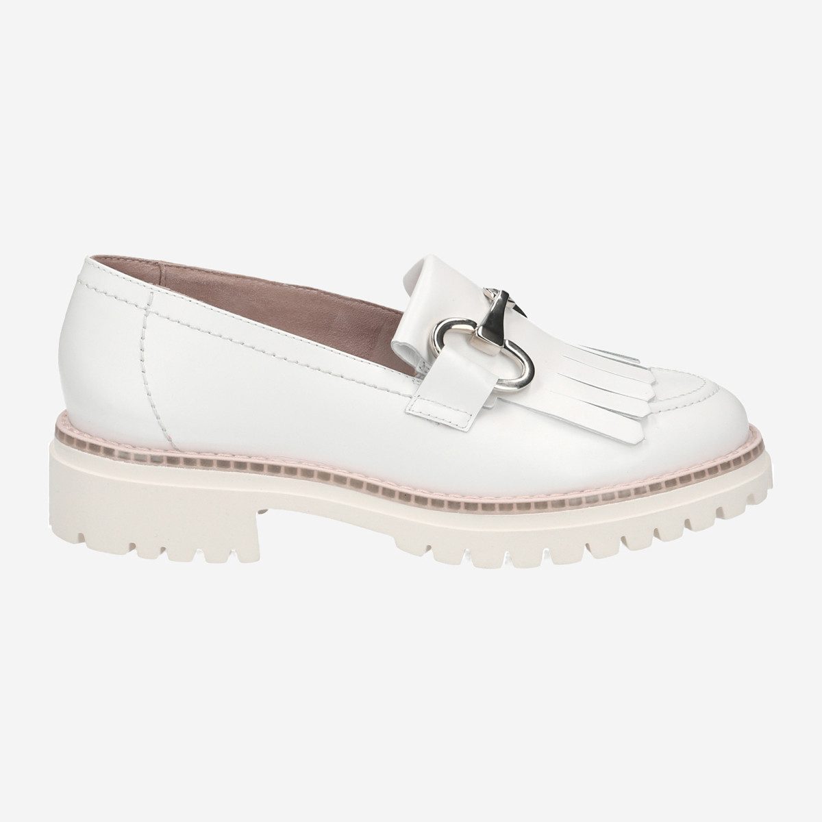 Paul Green 2934-001, Slipper & Mokassin in Weiß für Damen Slipper