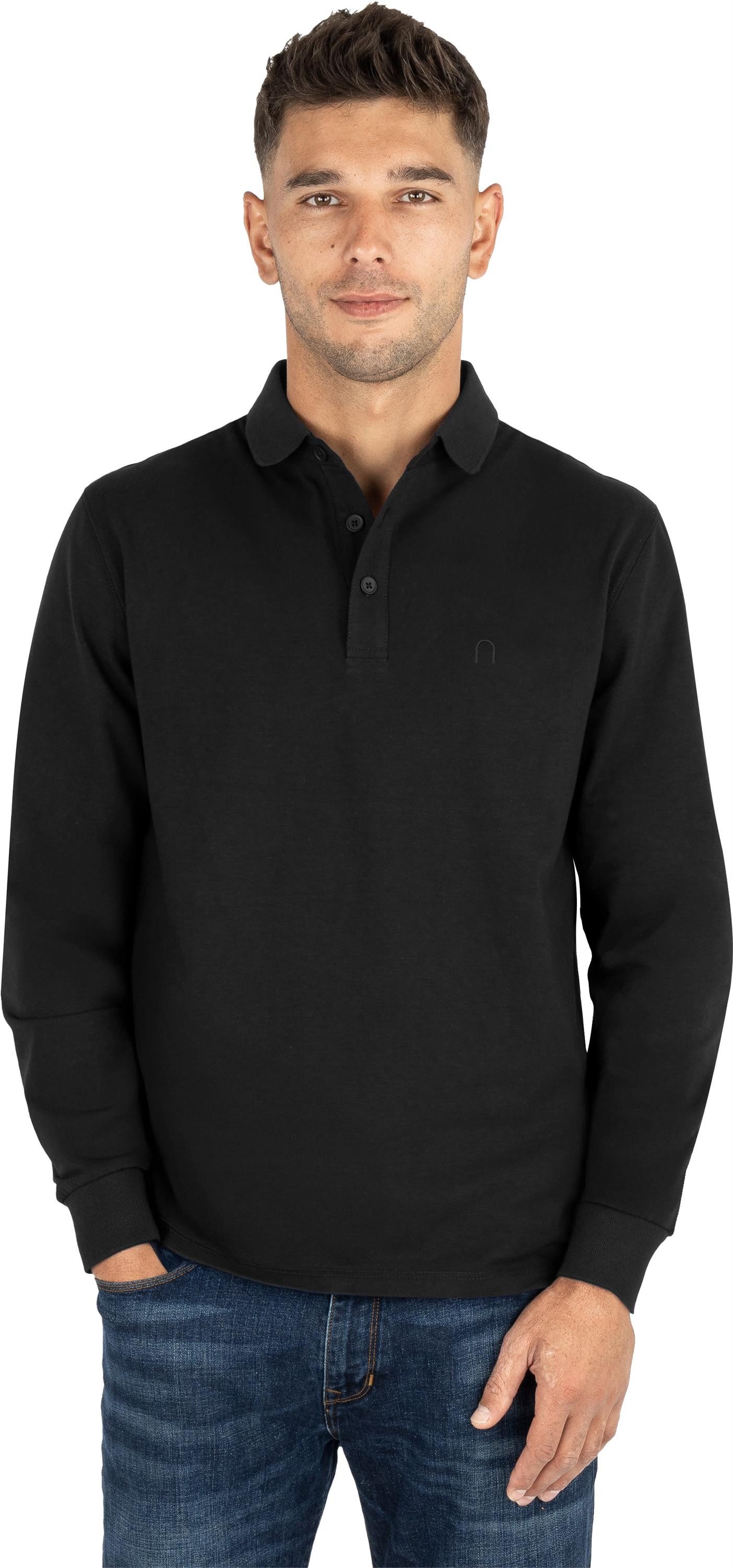 normani Langarmshirt 4er Set Herren Langarm Poloshirt Lyroe Longsleeve Poloshirt 4er Pack für Männer – Bild 4 von 5