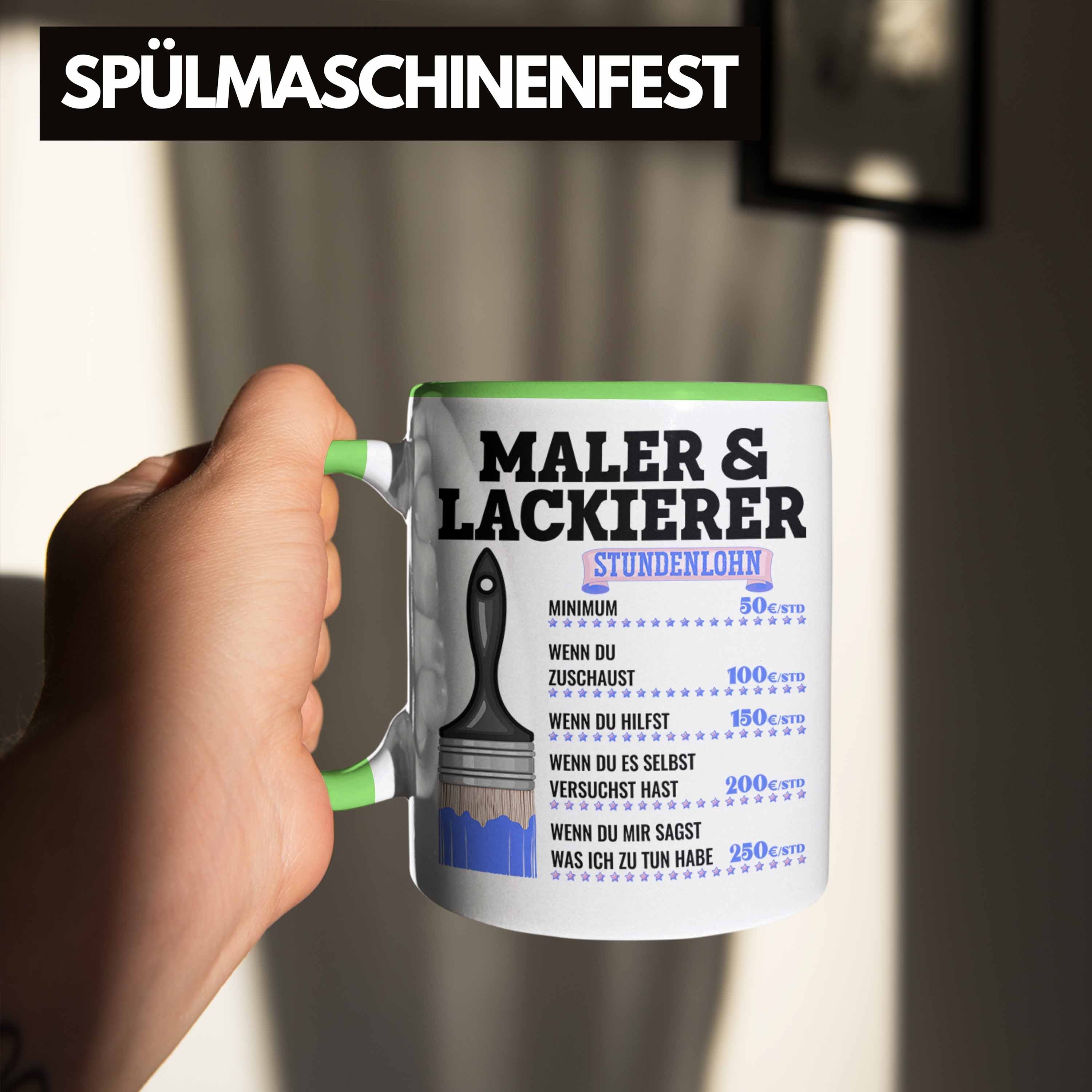 Maler Männer Geschenk Job Lustig Malerme Grün Tasse Anstreicher Tasse Lackierer Trendation &