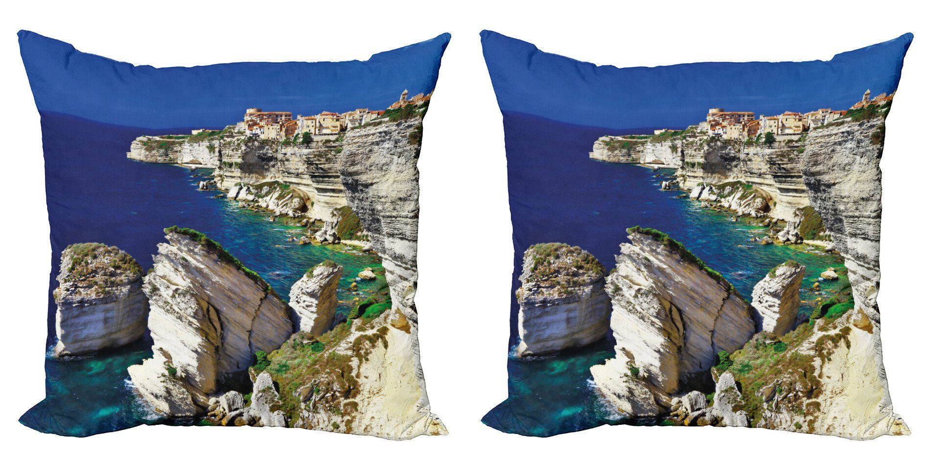 Kissenbezüge Modern Abakuhaus Ozean Natur Digitaldruck, Seascape Sommer Stück), Doppelseitiger Accent (2