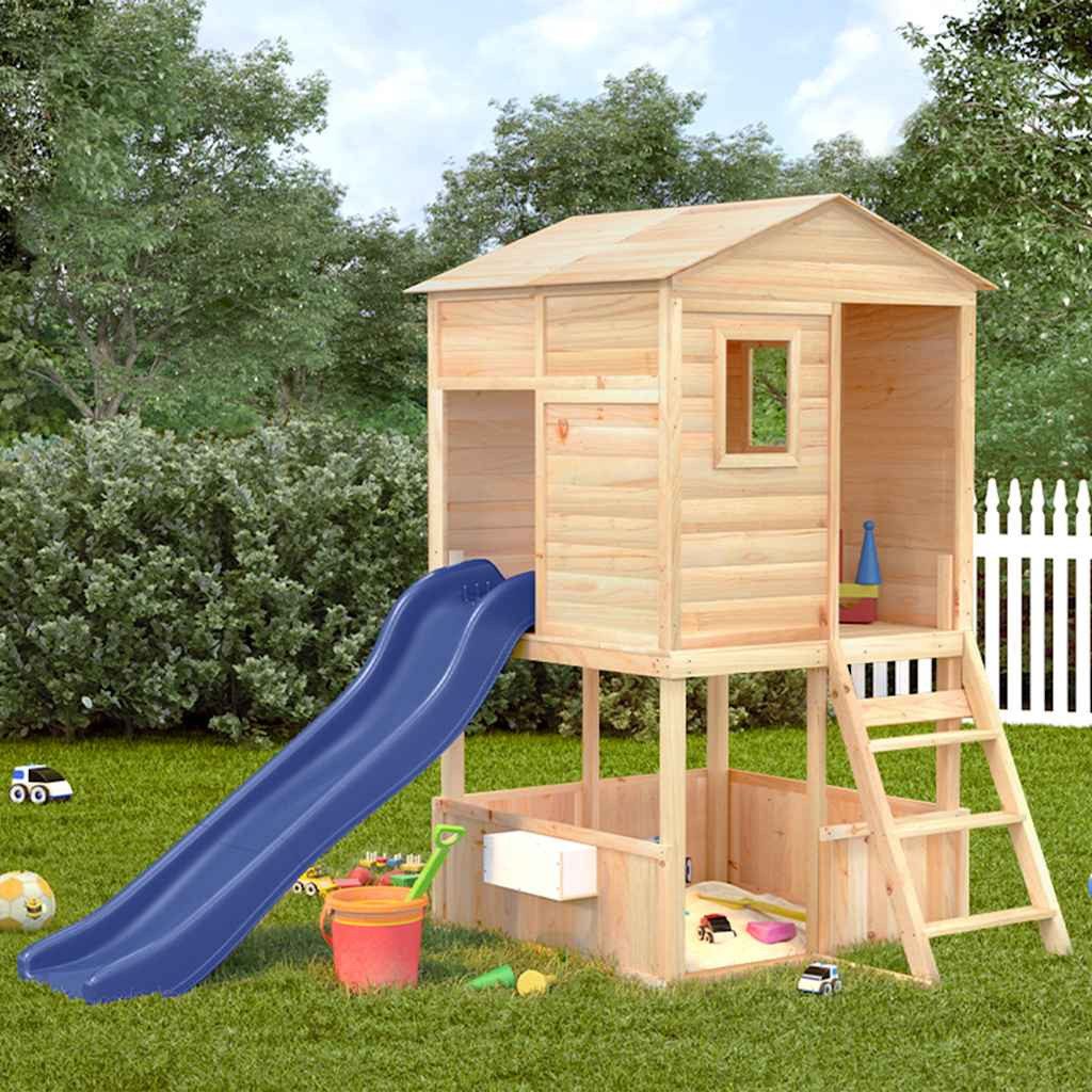 vidaXL Spielturm Spielturm Massivholz Tanne
