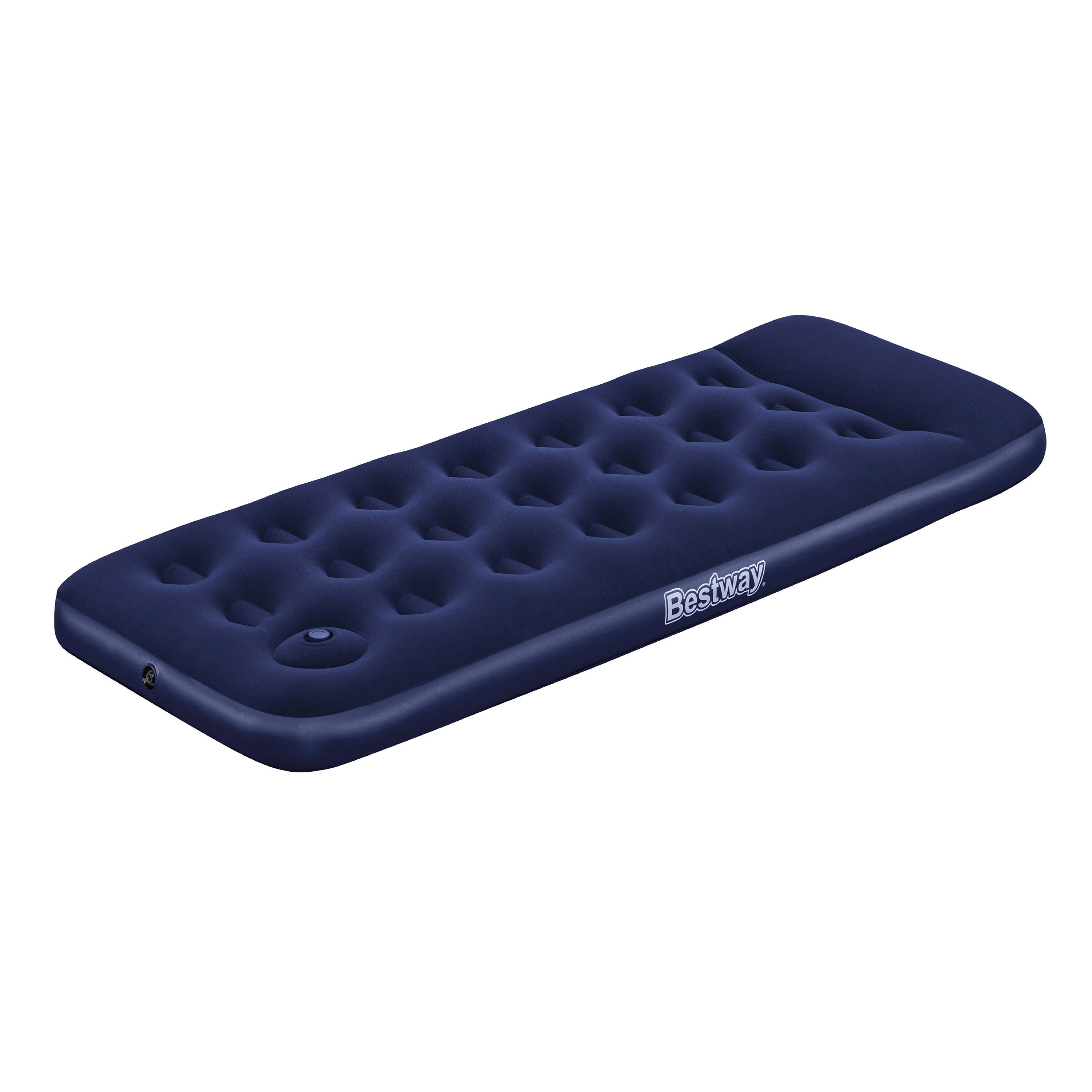 Bestway Luftbett 185 x 76 x 28 cm, (Packung, 1-tlg., Inkl. integrierter Fußpumpe), Ideal für den Innen- und Außengebrauch