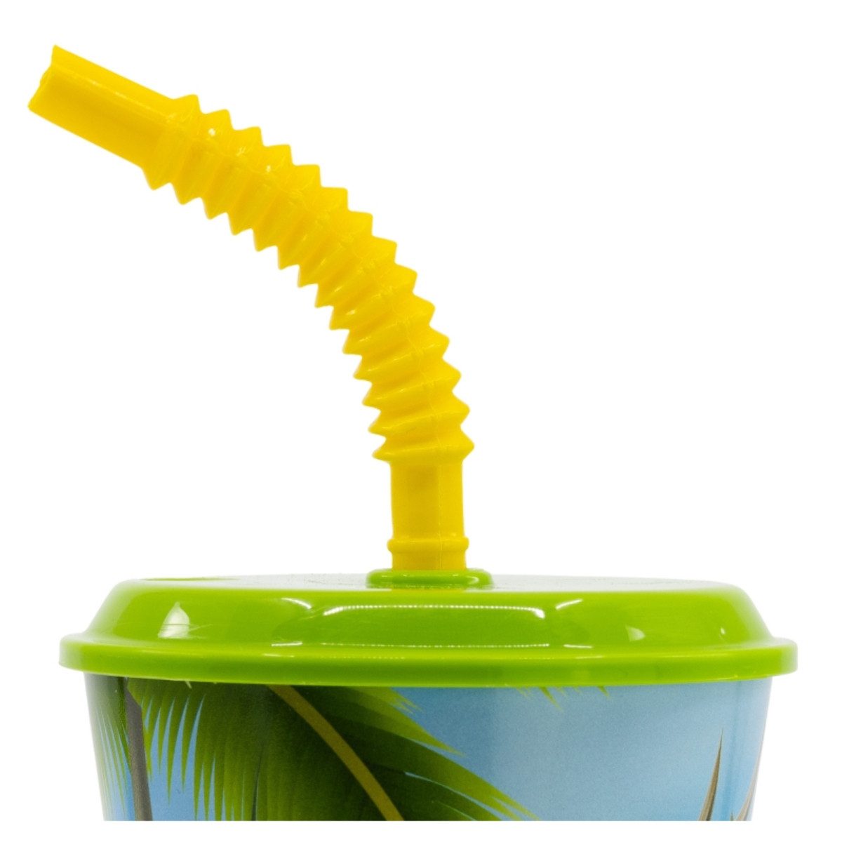 Stor Becher Trinkbecher 430 ml mit Deckel und Strohhalm, Polyethylen