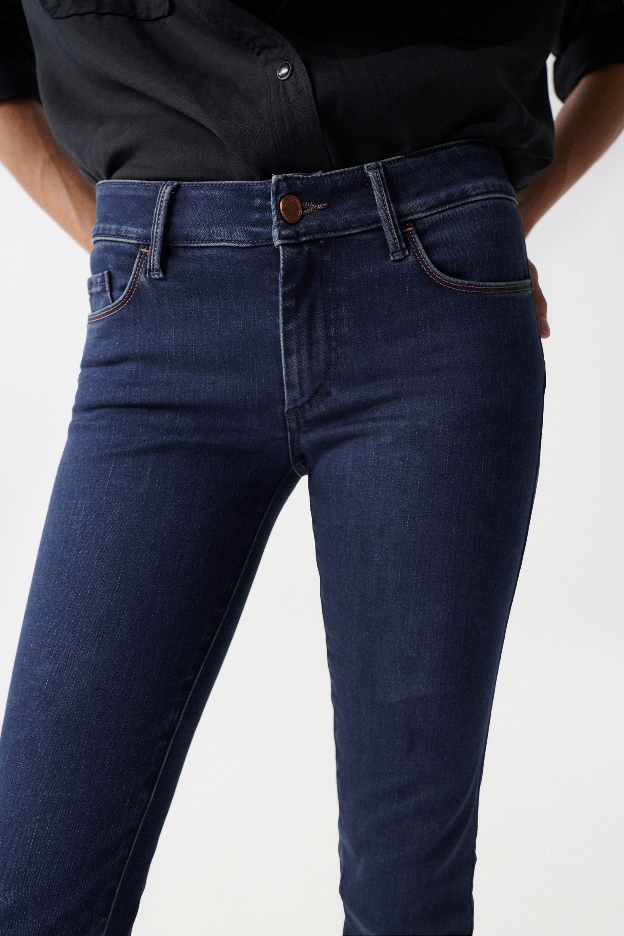 Salsa Stretch-Jeans SALSA JEANS WONDER PUSH UP SKINNY dark blue 126890.8504 - Thermolite