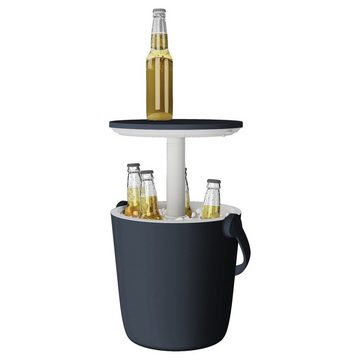 Keter Outdoor-Flaschenkühler Go Bar, 15 Liter; stufenlos ausziehbare Tischplatte; isoliertes Doppelwand-System