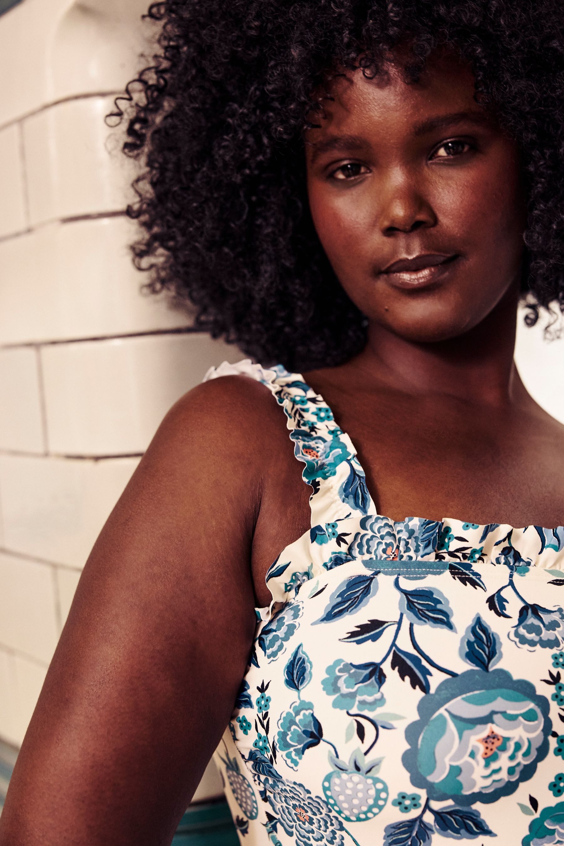 Cath Kidston Badeanzug Cath Kidston Badeanzug mit eckigem Ausschnitt (1-St)