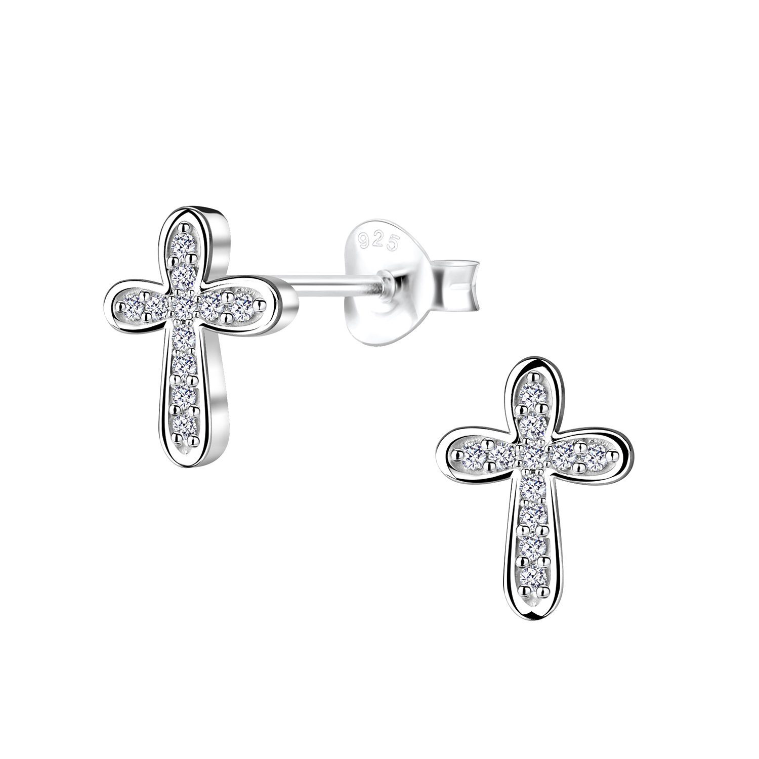 ALEXANDER YORK Paar Ohrstecker KREUZ Zirkonia günstig online kaufen