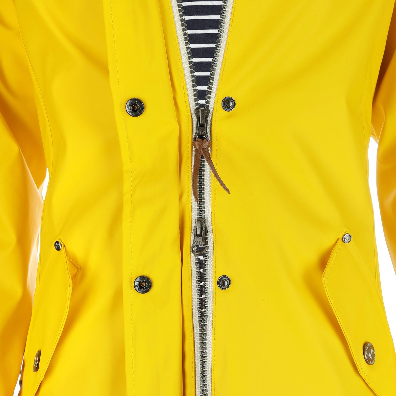 Dry Fashion Regenjacke Kiel Damen Regenmantel Kiel mit verstellbarer Kapuze - wind- & wasserdicht