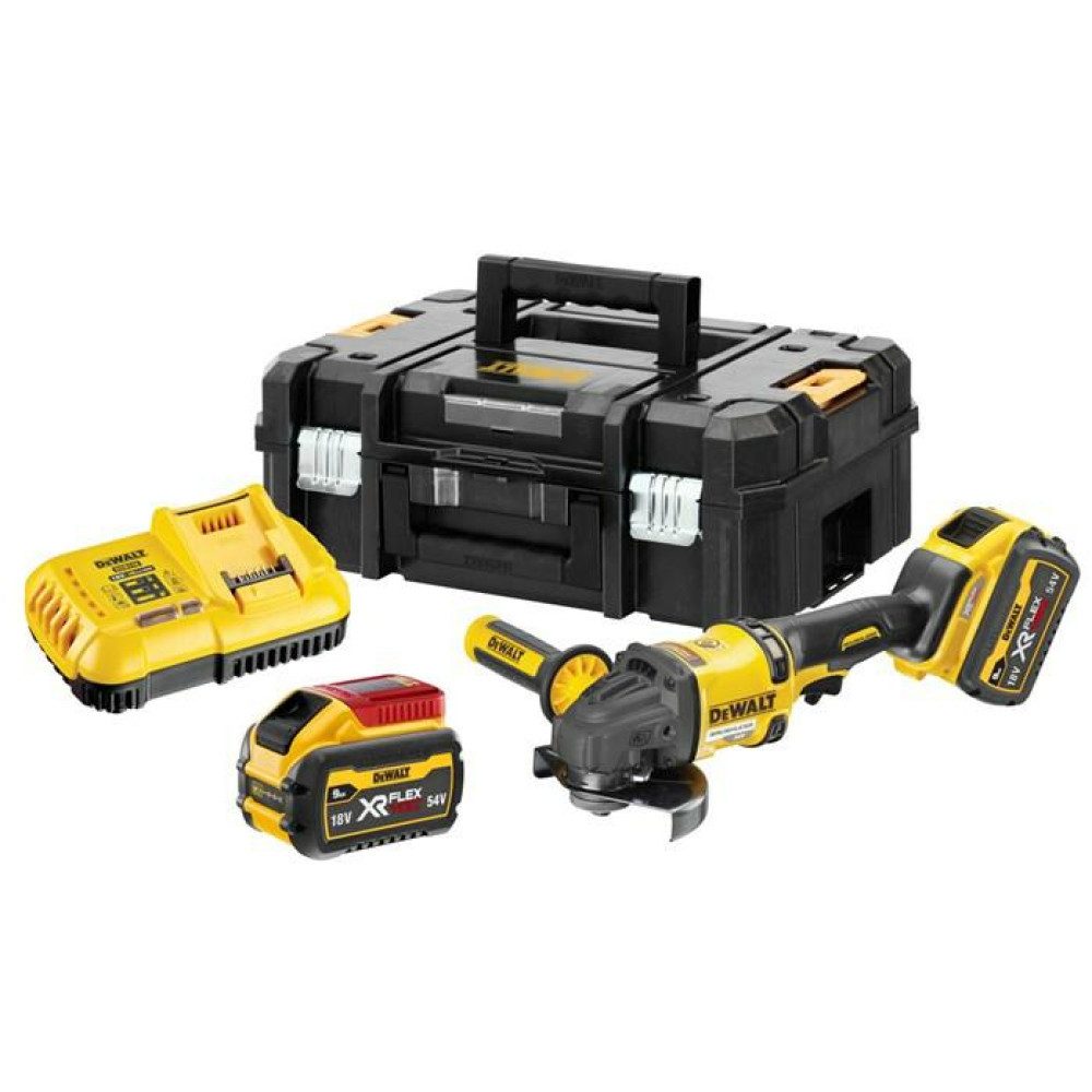 DeWalt Akku-Winkelschleifer DEWALT Akku-Winkelschleifer 125mm 54V FlexVolt DCG418X2 2x9/3Ah