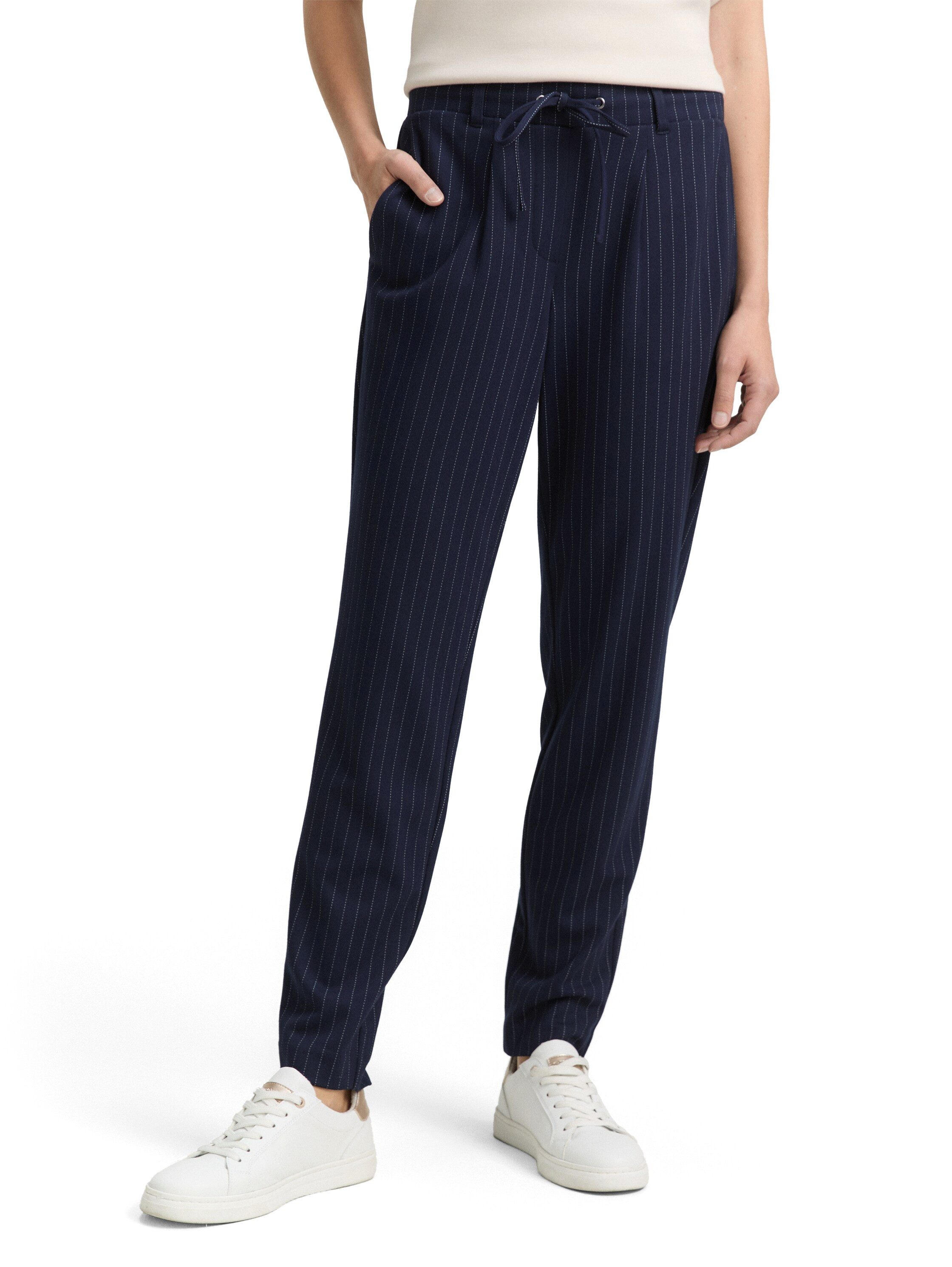 TOM TAILOR 5-Pocket-Hose Loose Fit Hose mit Nadelstreifen günstig online kaufen