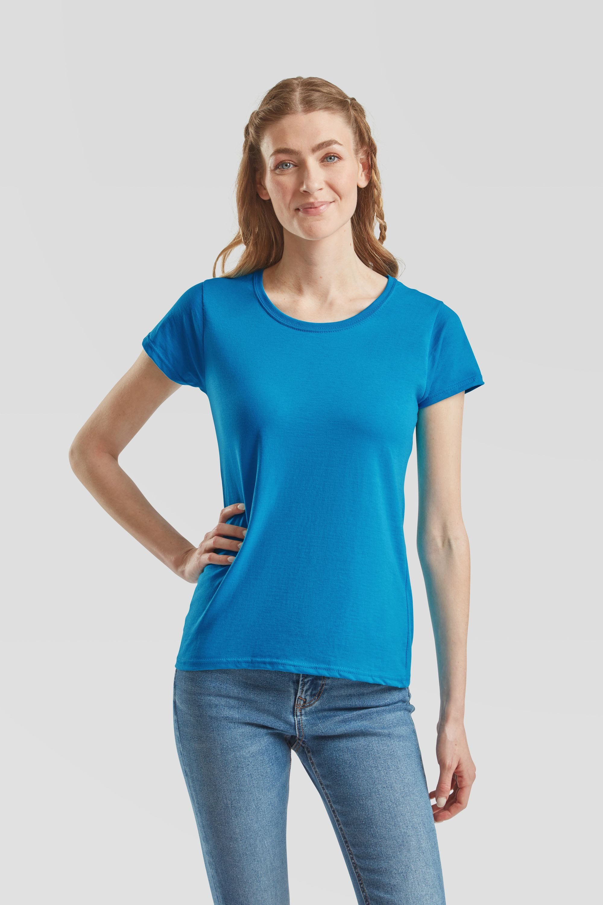 Fruit of the Loom Rundhalsshirt Fruit of the Loom Valueweight T Lady-Fit