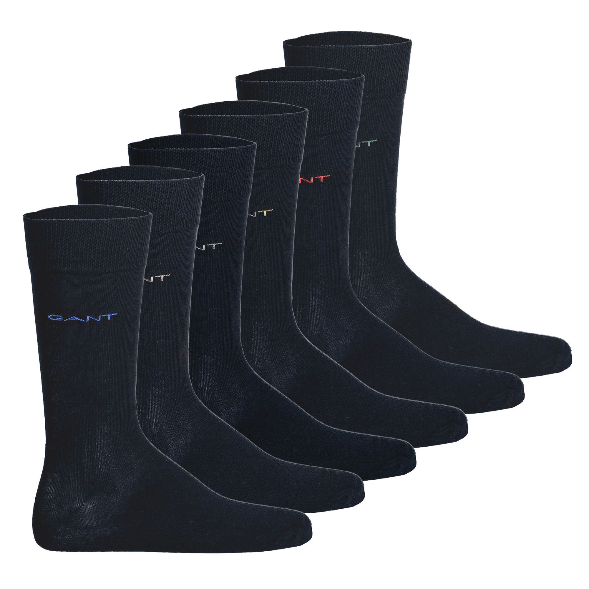 Gant Kurzsocken Herren Socken 6er Pack Baumwolle (Packung, 6er Pack)