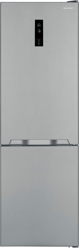 Sharp Kühl-/Gefrierkombination SJ-BA10IEXIC-EU, 186 cm hoch, 59,5 cm breit,  AdvancedNoFrost-Technologie - manuelles Abtauen gehört der Vergangenheit an