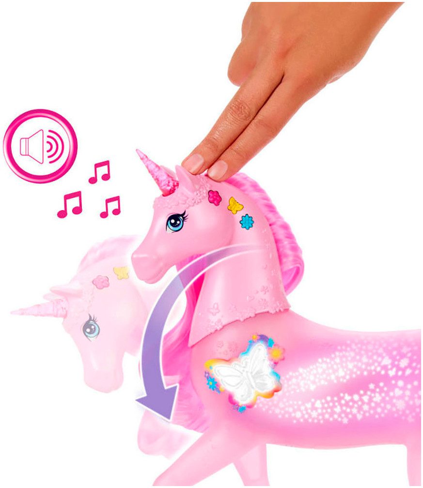 Barbie Spielfigur Magisches Zaubereinhorn, mit Licht und Sound – Bild 3 von 5
