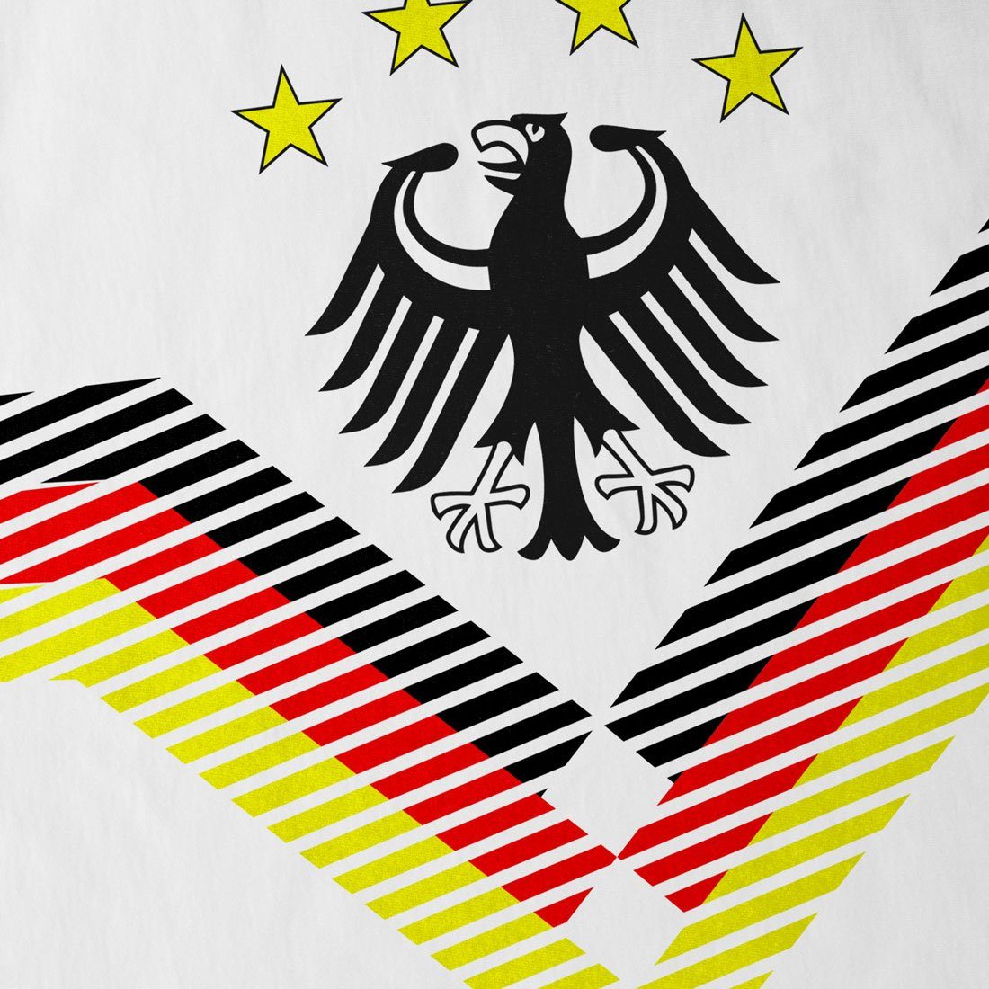 Trikot T-Shirt Deutschland Fussball weiß Herren EM Print-Shirt Katar style3 Weltmeisterschaft WM Germany 2022