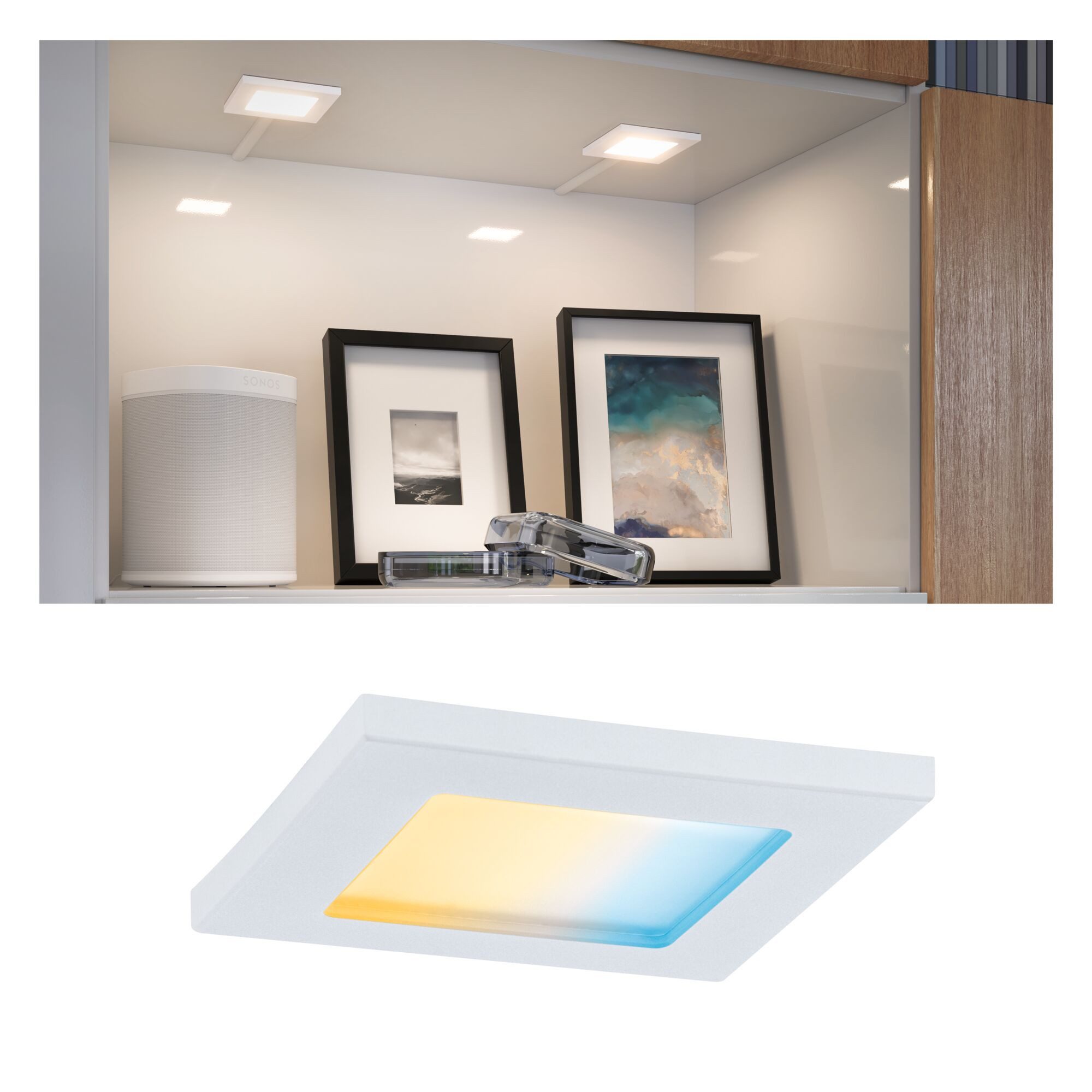 Paulmann LED Deckenspot Clever Connect LED Spot Pola Tunable White 2,5W Weiß matt