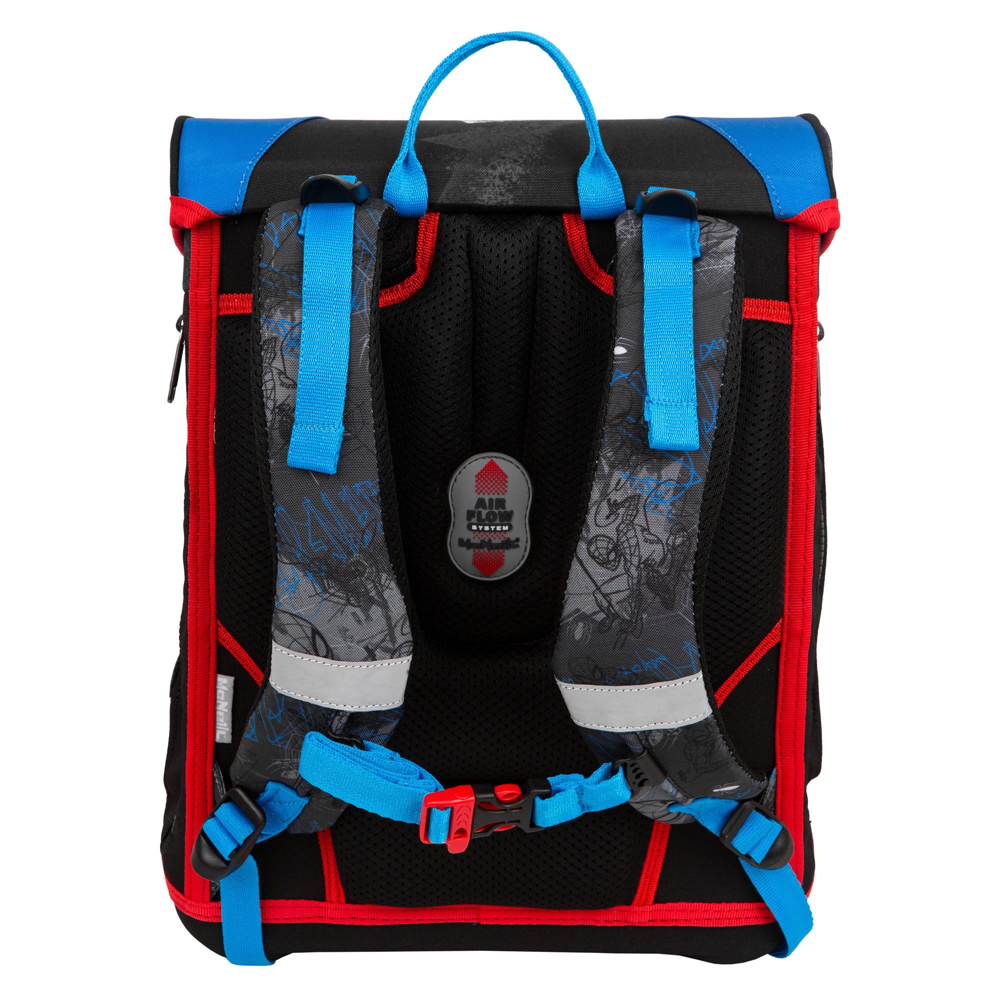 McNeill Schulranzen TENERIS Spider-Man 4-teilig mit Etui, Schlampermäppchen & Sportbeutel (Spar-Set, mit Sportbeutel, mit Schlamperrolle, mit Federtasche, mit S – Bild 5 von 5