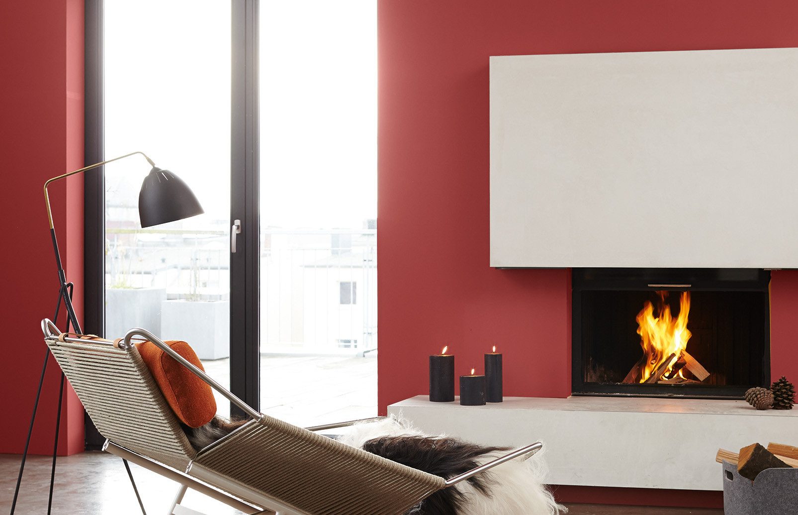 Alpina Wandfarbe Alpina Feine Farben edelmatt 2,5 Liter - Farbfamilie Rot