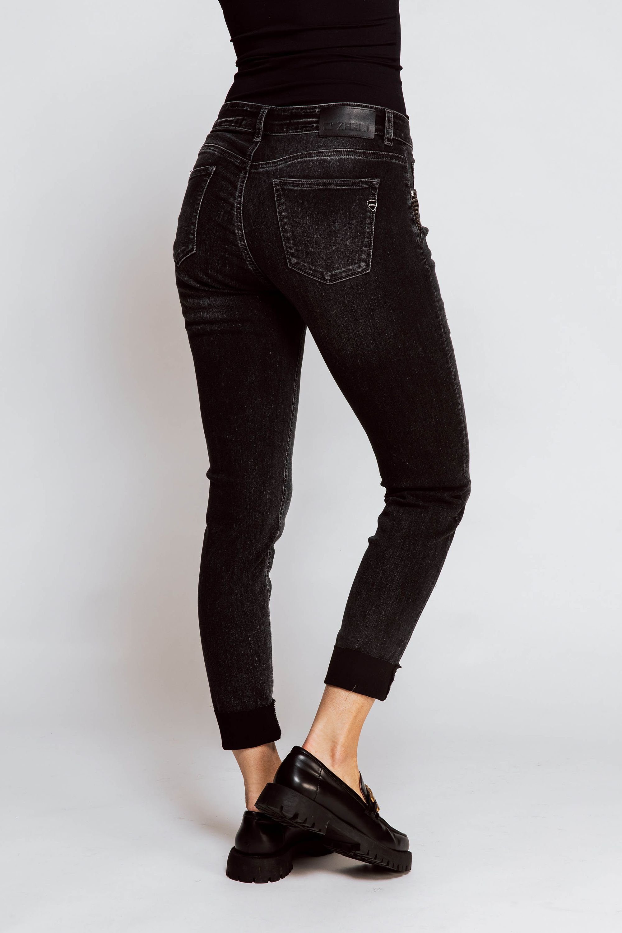 Zhrill Jeans Black NOVA Skinny Tragekomfort angenehmer Skinny-fit-Jeans