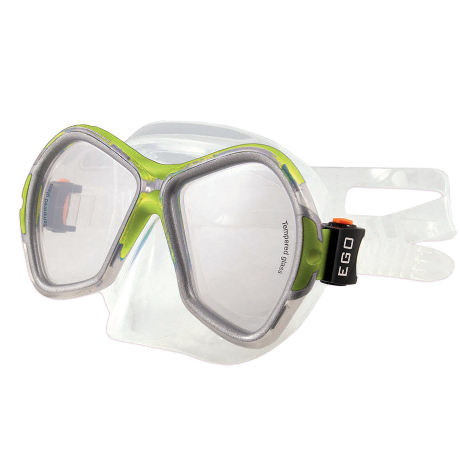 Salvas Schwimmbrille Tauch Maske Phoenix Schnorchel, Schwimm Brille Beschlag Erwachsene Silikon Gelb/transparent