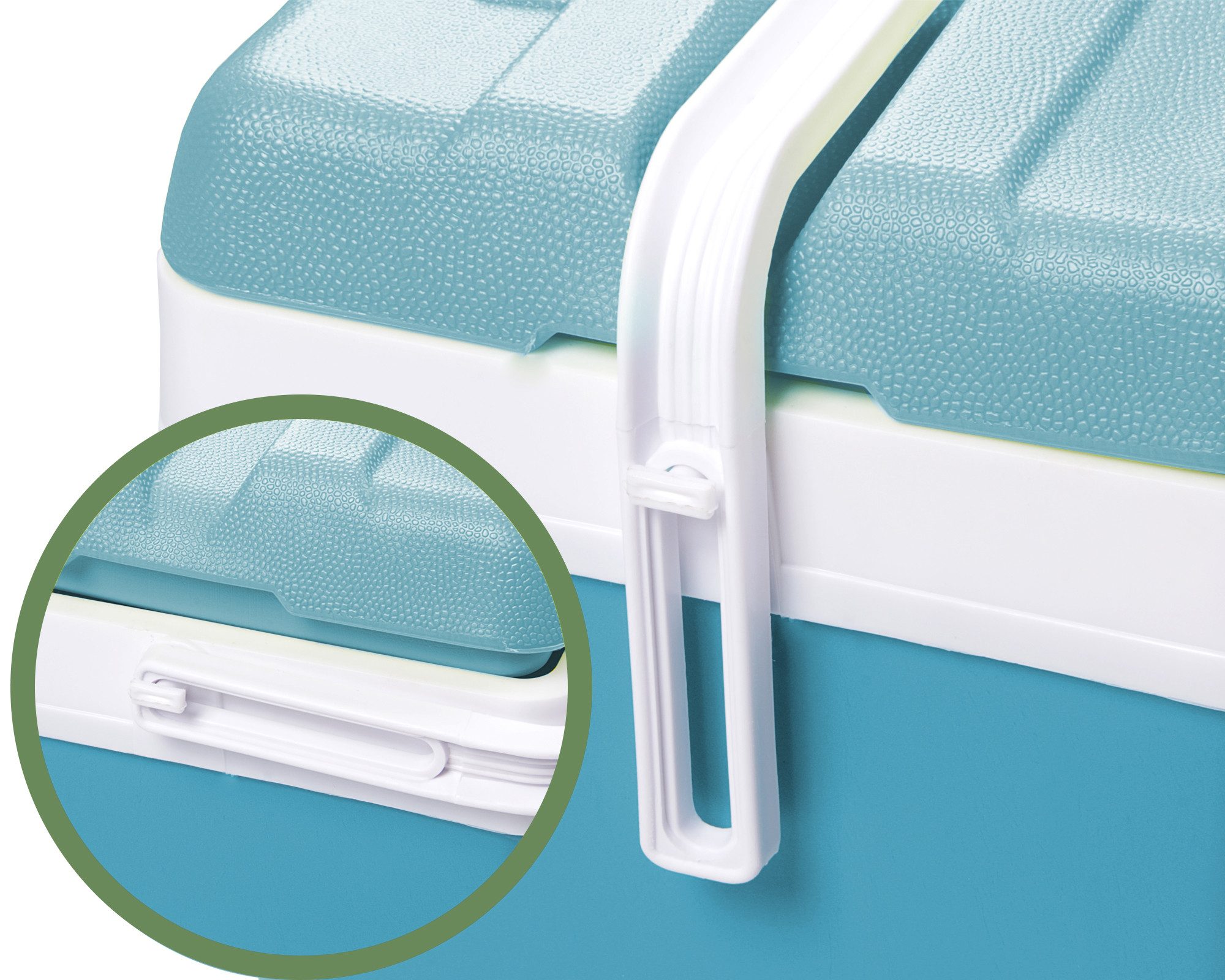 ONDIS24 Kühlbox Kühltruhe Promo thermoisoliert Lagoon Blue, für Camping und Picknick