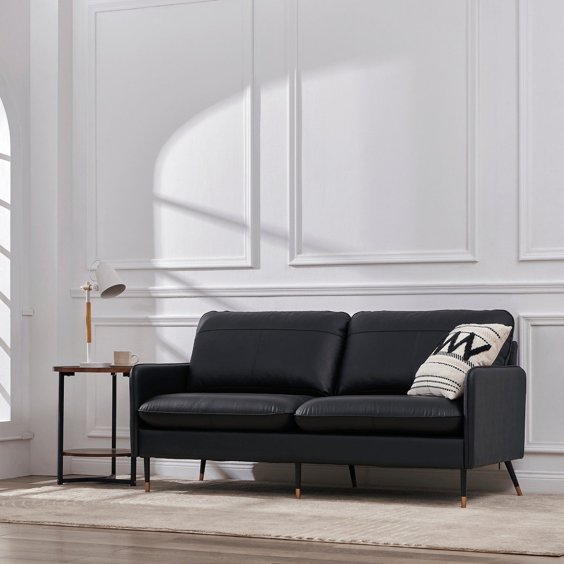 V6 Sofa Leder Sofa 002 2-Sitzer-/ günstig online kaufen