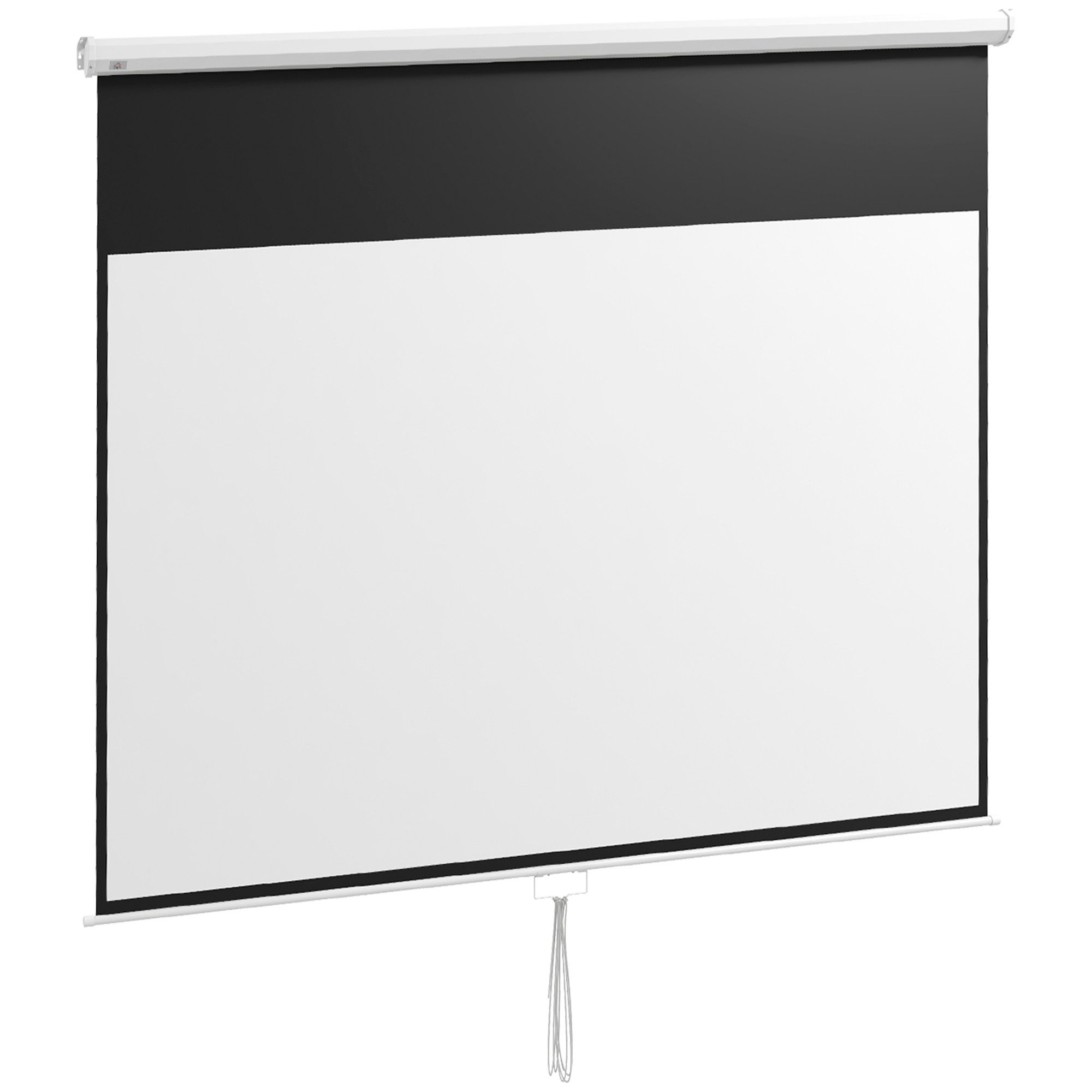 Novzep Leinwand Projektorleinwand, 120 Zoll, 16:9 Format, Wand- oder Deckenmontage