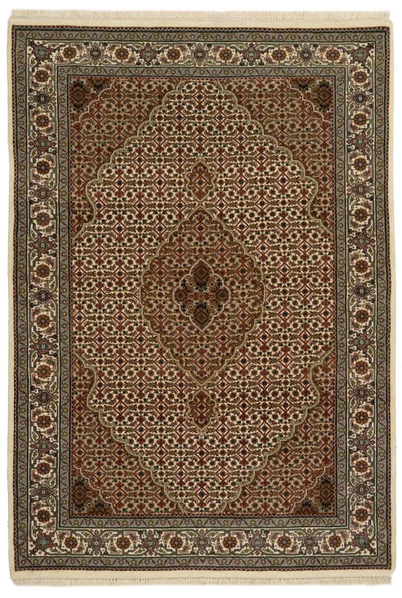 Orientteppich Indo Täbriz Mahi 125x177 Handgeknüpfter Orientteppich, Nain Trading, rechteckig, Höhe: 12 mm