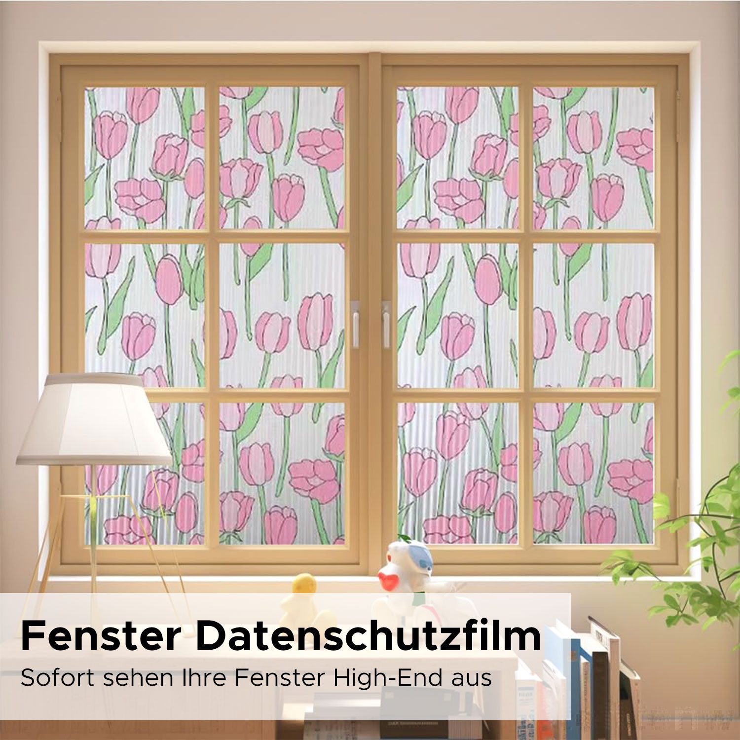 Refttenw Fensterfolie Bunt Blickdichte Fensterfolie Selbsthaftend Statisch günstig online kaufen