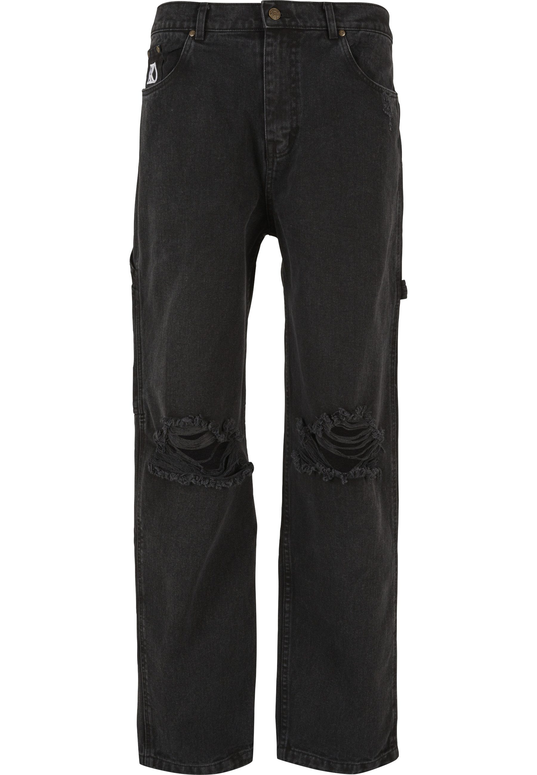 Bequeme Jeans Karl Kani Herren KK Retro Baggy Workwear Knee Cut Denim