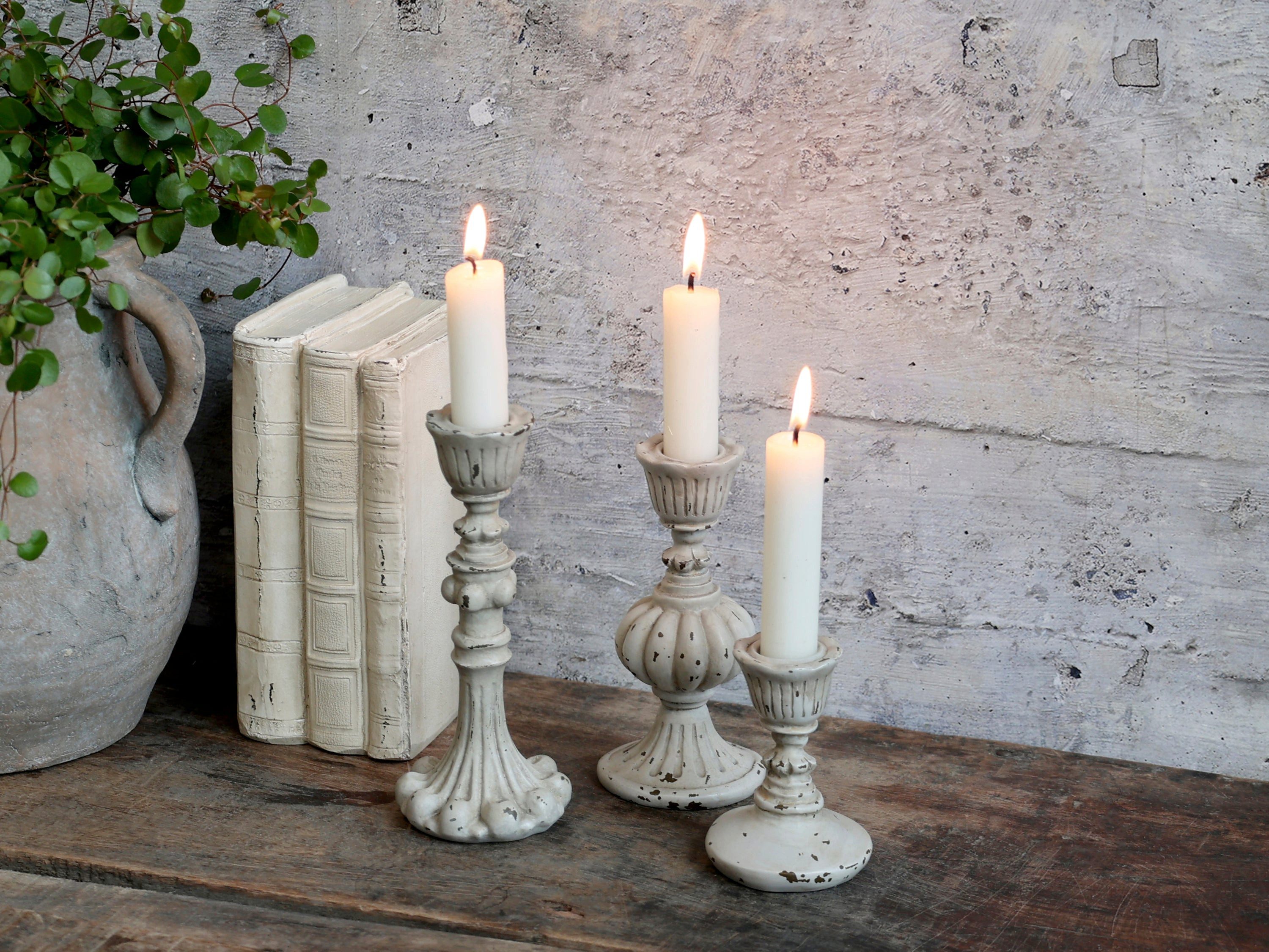 Chic Antique Kerzenständer Chic Antique Kerzenständer Antique Grau