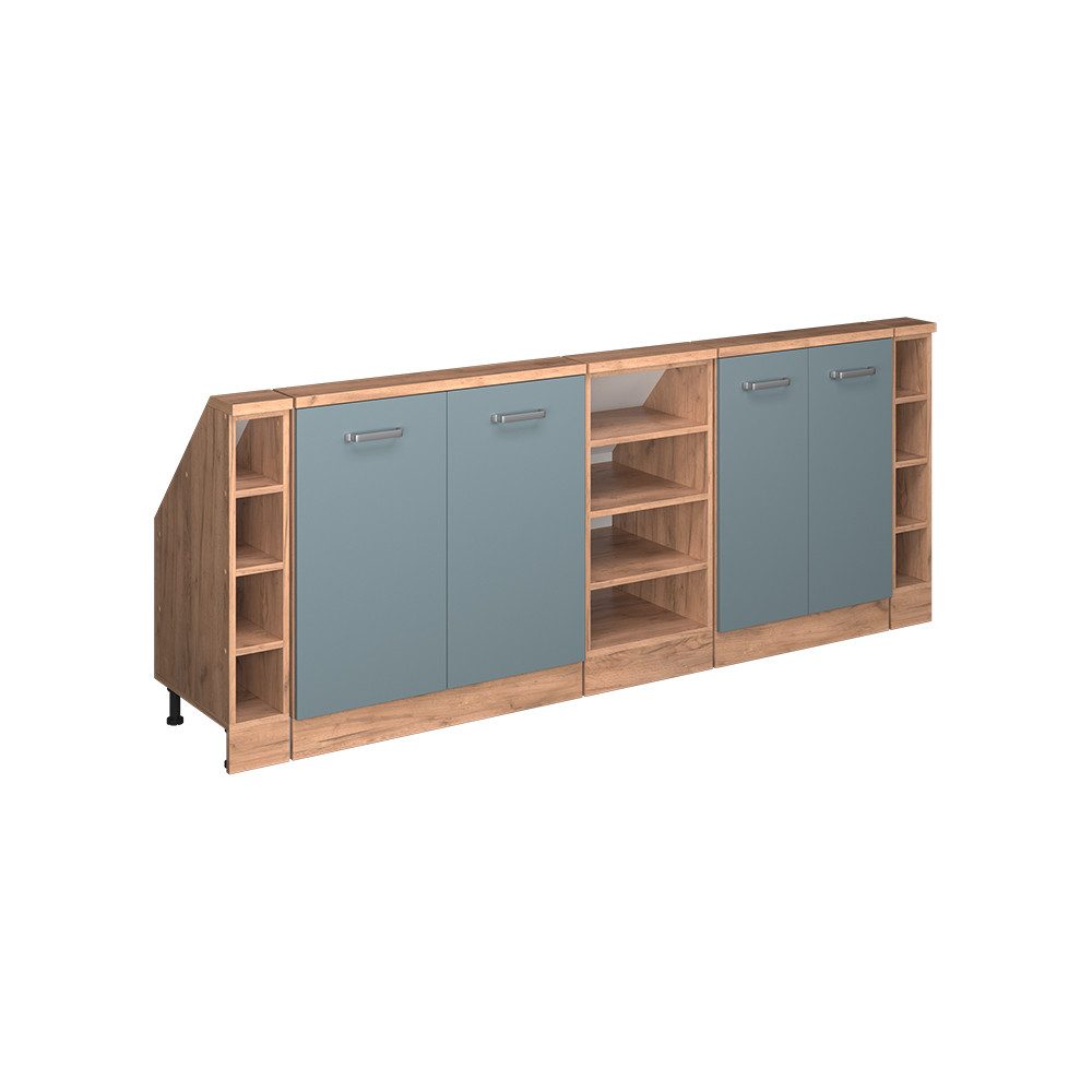 Vicco Unterschrank R-Line, Blau-Grau/Goldkraft Eiche, 215 günstig online kaufen