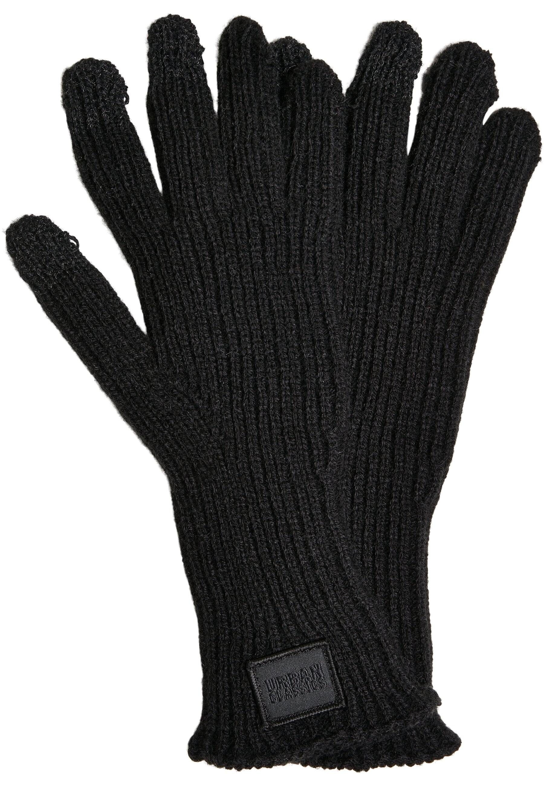 URBAN black Wool Unisex Baumwollhandschuhe Knitted Mix Gloves CLASSICS Smart