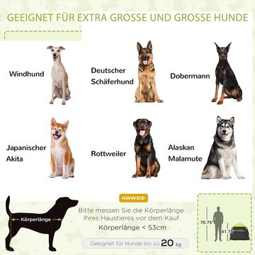 PawHut Hundehütte Haustierzelt, Hundezelt, Katzenhaus im Freien, mit Meshfenster