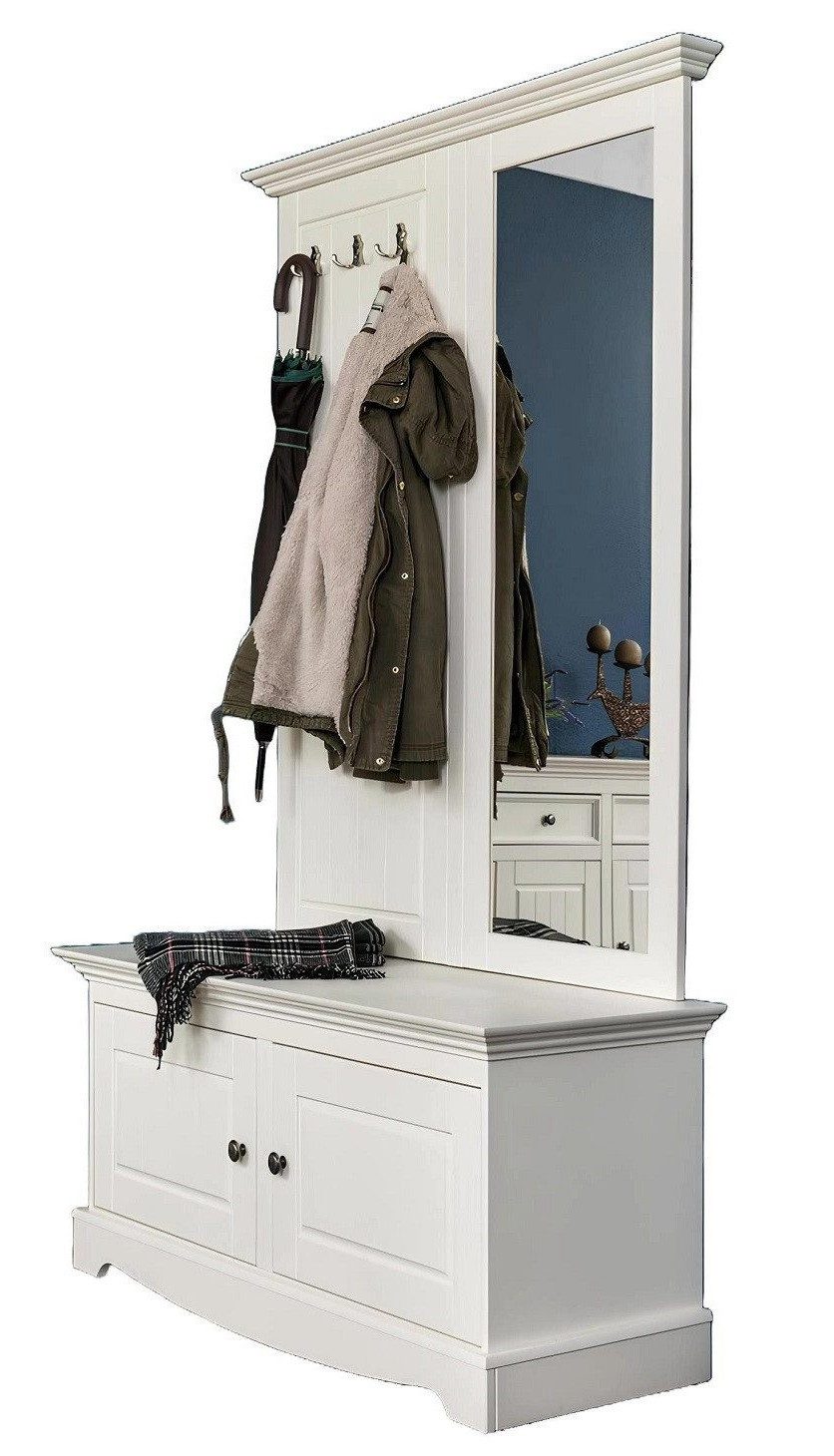 Xlmoebel Garderoben-Set Garderobenmöbel in modernem Design mit Schrank und Schuhschrank, (2-St., Kleiderständer + Kommode), Hergestellt in Europa