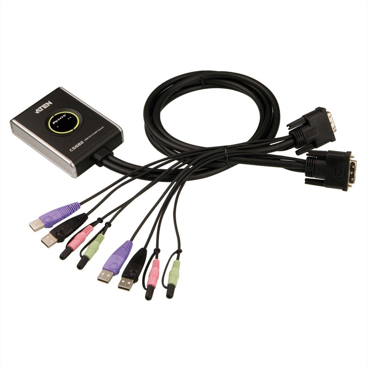 CS682 KVM Switch DVI, USB, 2 Ports Computer-Adapter